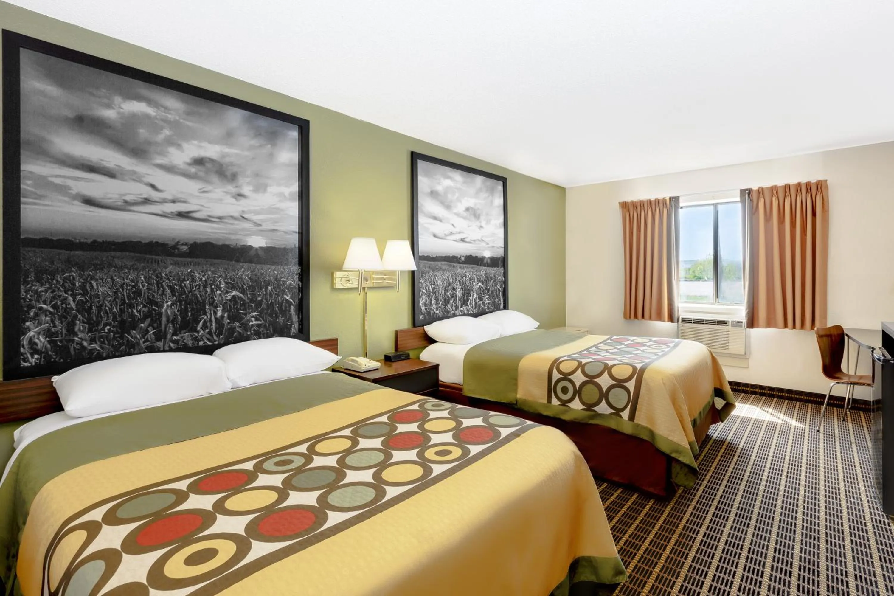 Deluxe Double Room with Two Double Beds - Non-Smoking in Super 8 by Wyndham Norfolk