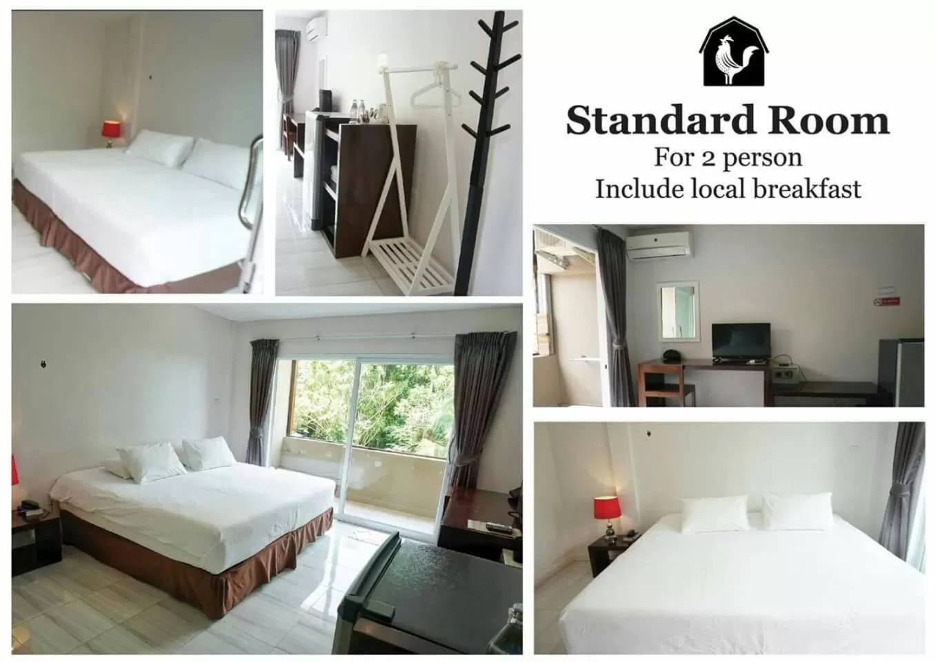 Comfort Double Room with Balcony in The Farm House Hotel Ranong
