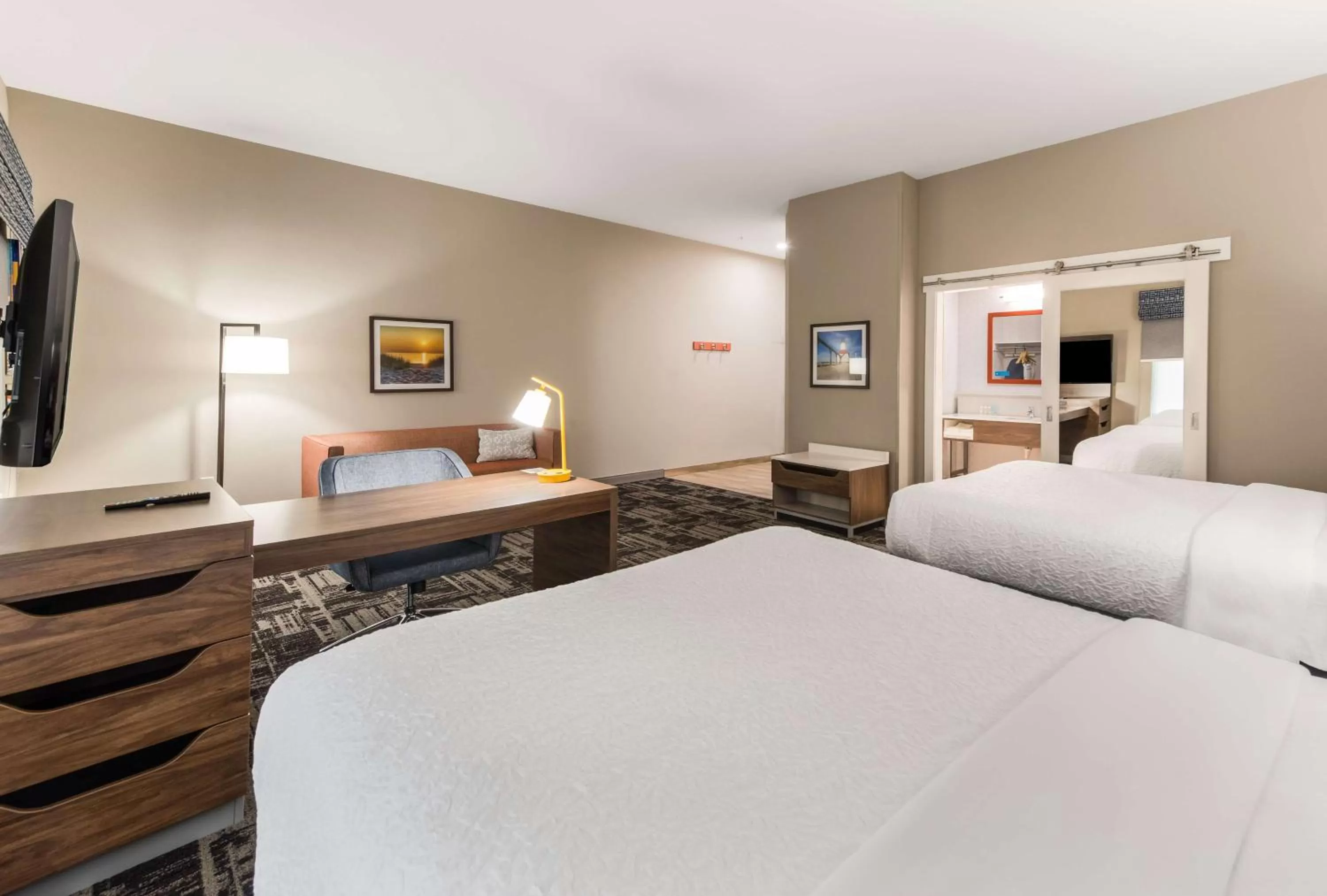 Studio Suite with Two Queen Beds - Non-Smoking in Hampton Inn & Suites Benton Harbor, MI