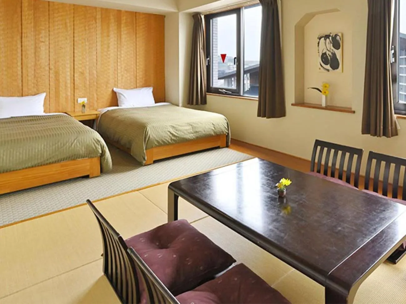 Quadruple Room with Sea View in Miyajima Coral Hotel