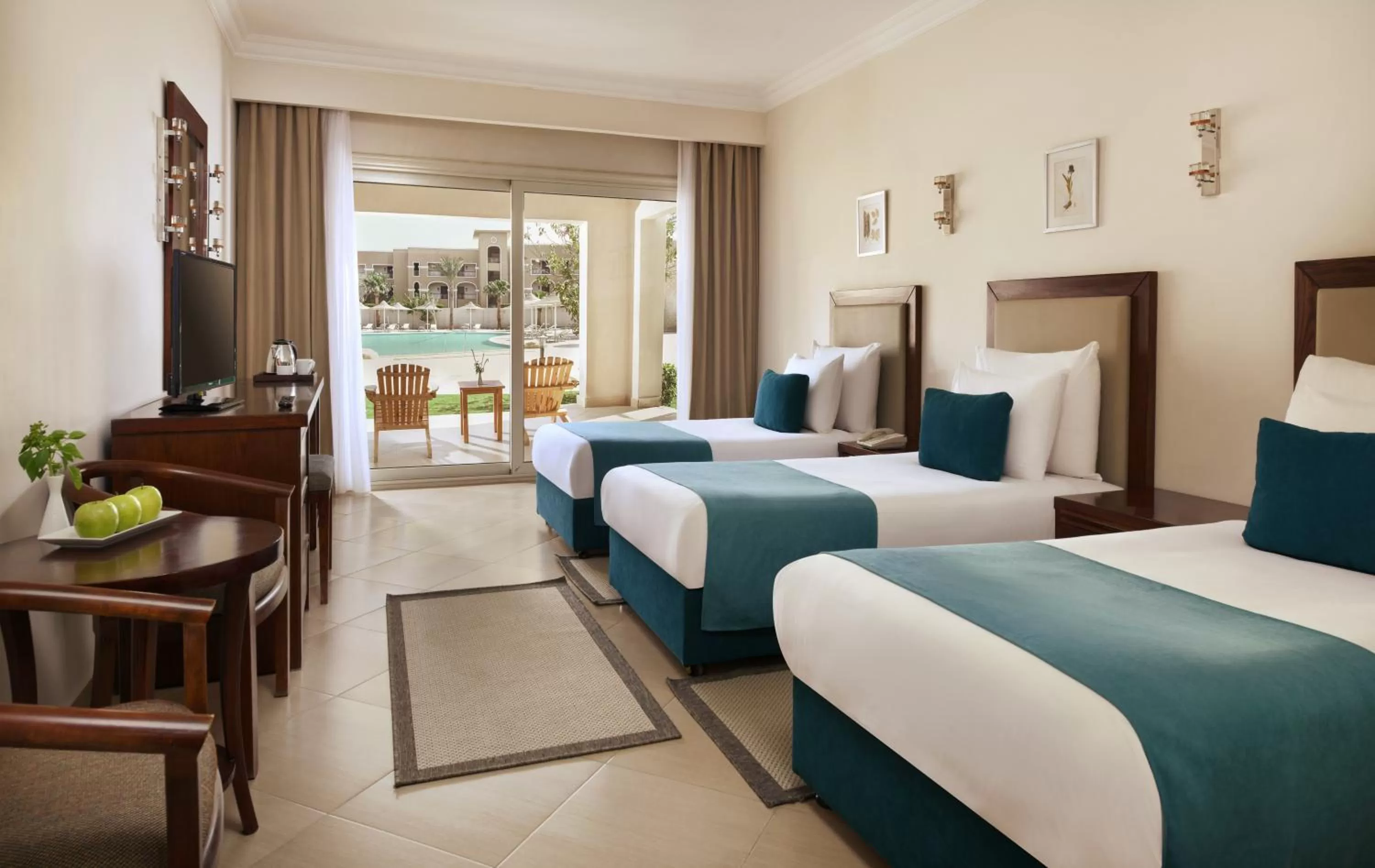 Superior Triple with Pool View in Jaz Soma Beach