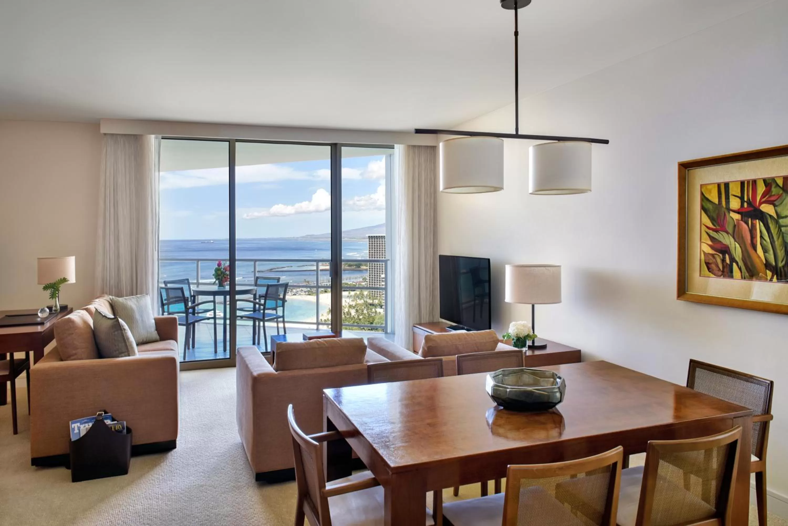 Premium Two Bedroom plus Den Prime Ocean View Suite in Trump International Hotel Waikiki