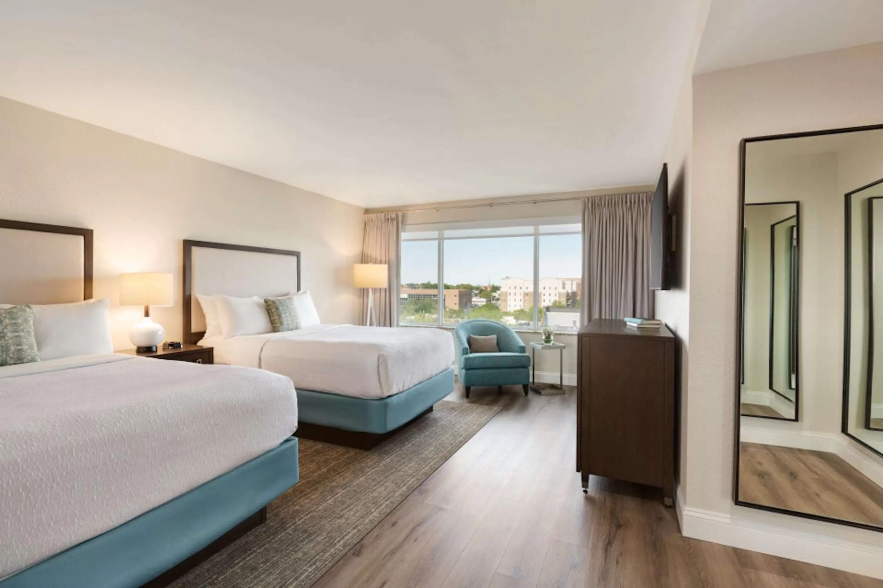 Double Room with Two Double Beds and Historic View in Hotel Ballast Wilmington, Tapestry Collection by Hilton