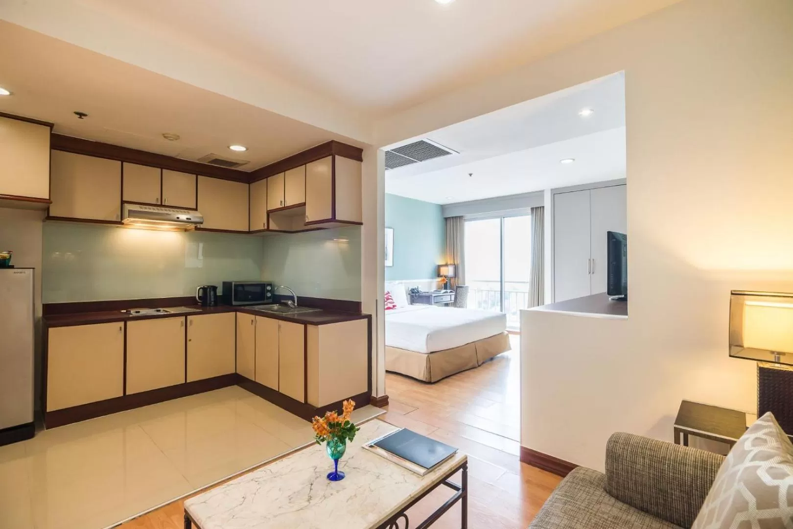 Deluxe Suite with Kitchen and Bathtub  in Evergreen Place Siam by UHG - SHA Extra Plus