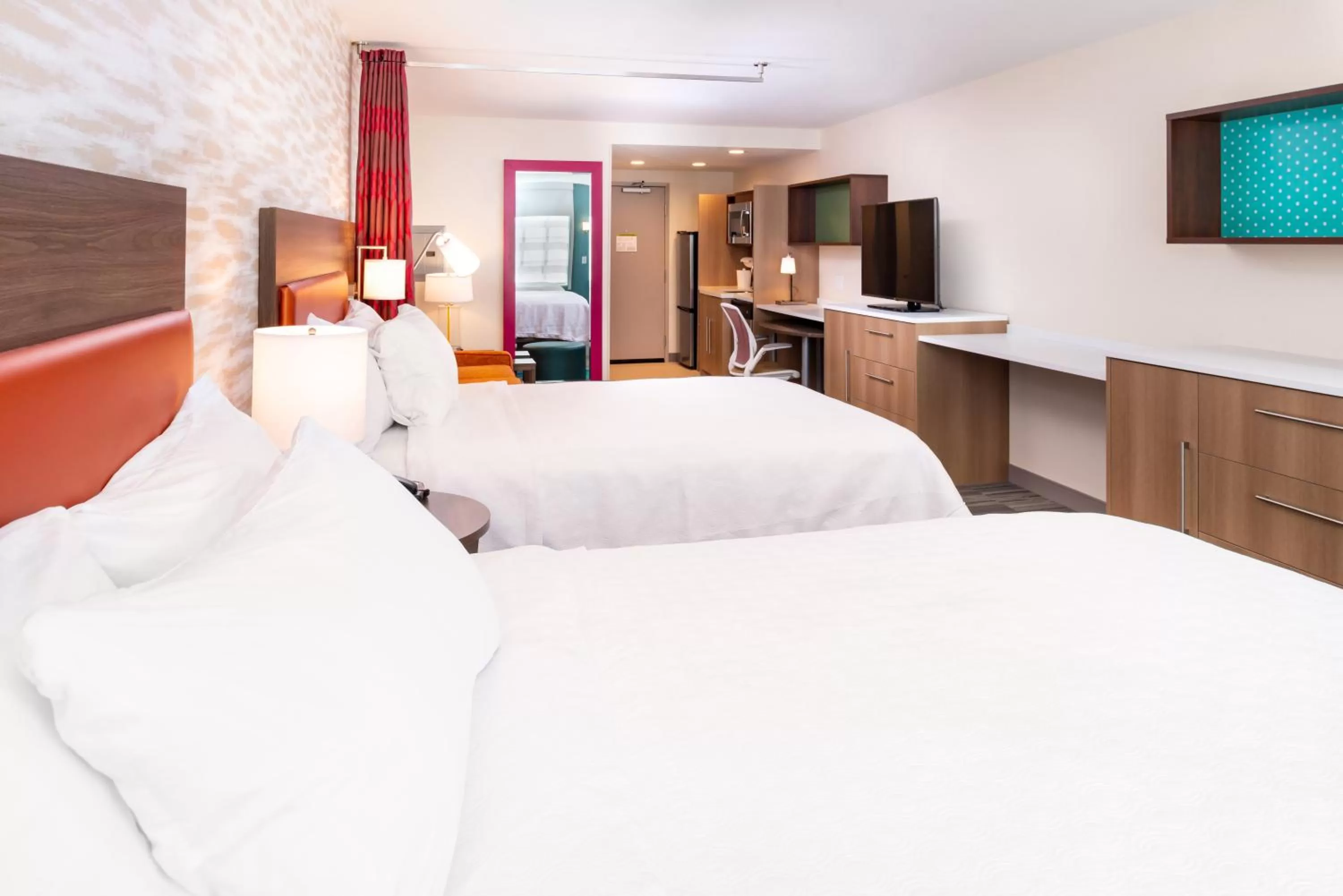 Queen Studio with Two Queen Beds - Hearing Accessible/Non-Smoking in Home2 Suites By Hilton Columbus/West, OH