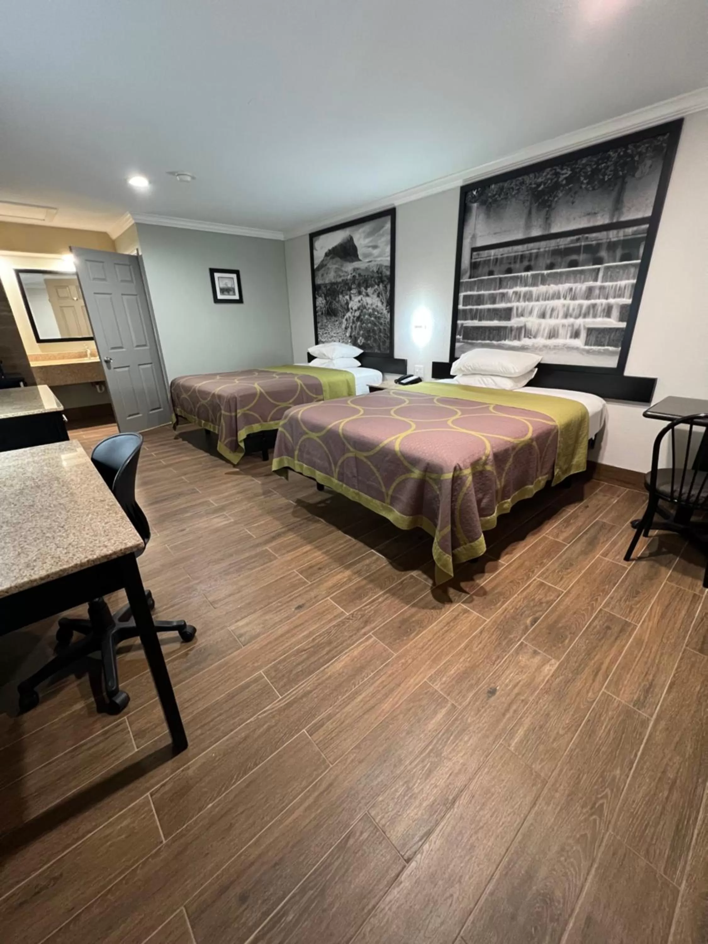 Queen Room with Two Queen Beds - Smoking in Super 8 by Wyndham McAllen-Downtown-Airport-LA Plaza Mall