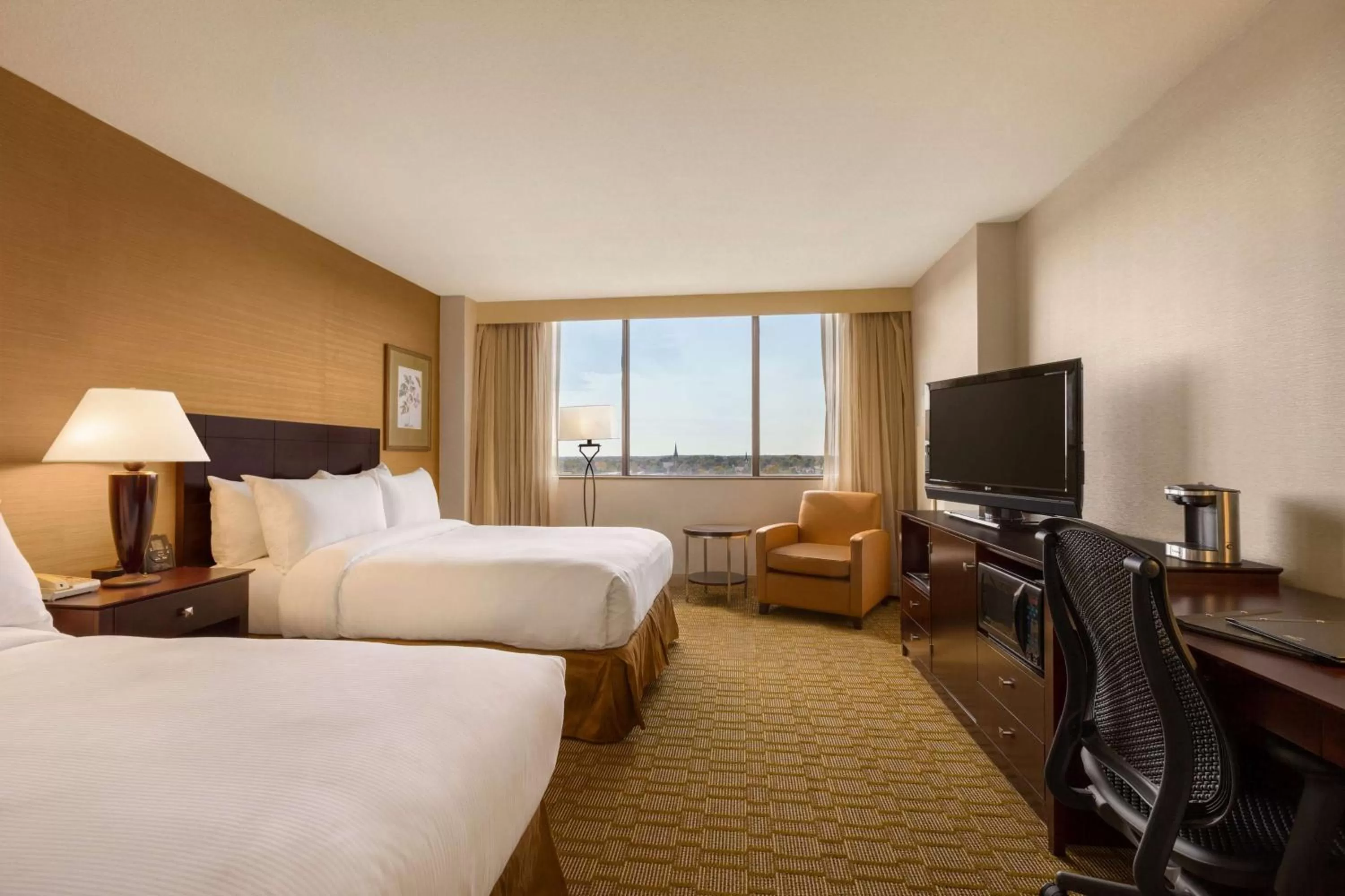 Queen Room with Two Queen Beds in Hilton Fort Wayne at the Grand Wayne Convention Center