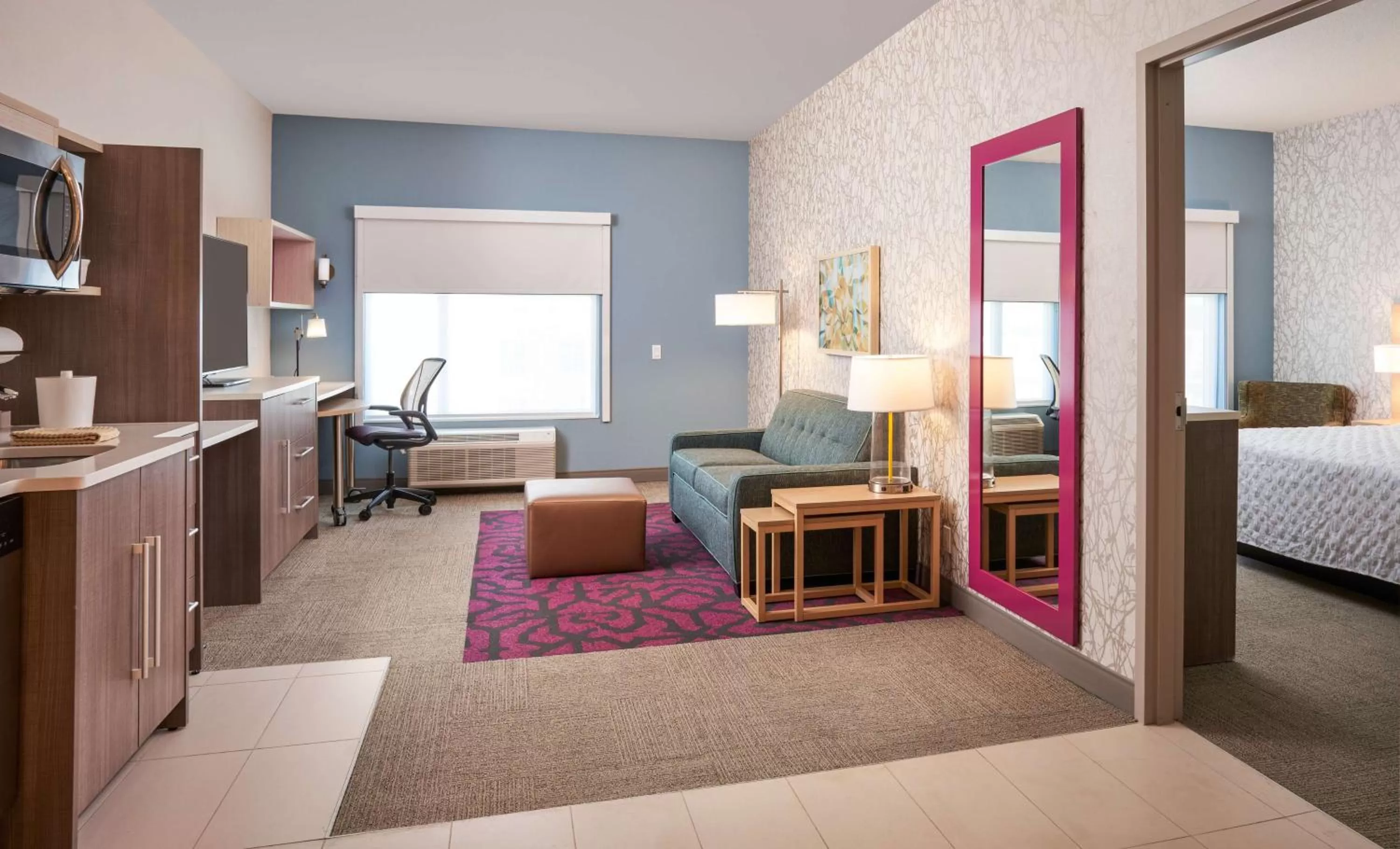 One-Bedroom King Suite - Non-Smoking in Home2 Suites By Hilton Ft. Lauderdale Downtown, Fl