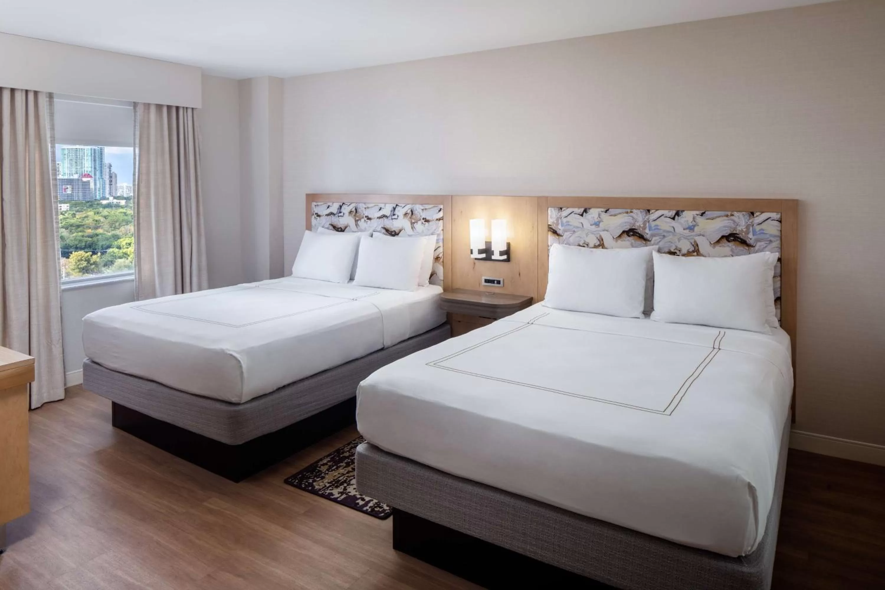 Queen Room with Two Queen Beds - Elite Floor in Hampton Inn & Suites by Hilton Miami Downtown/Brickell