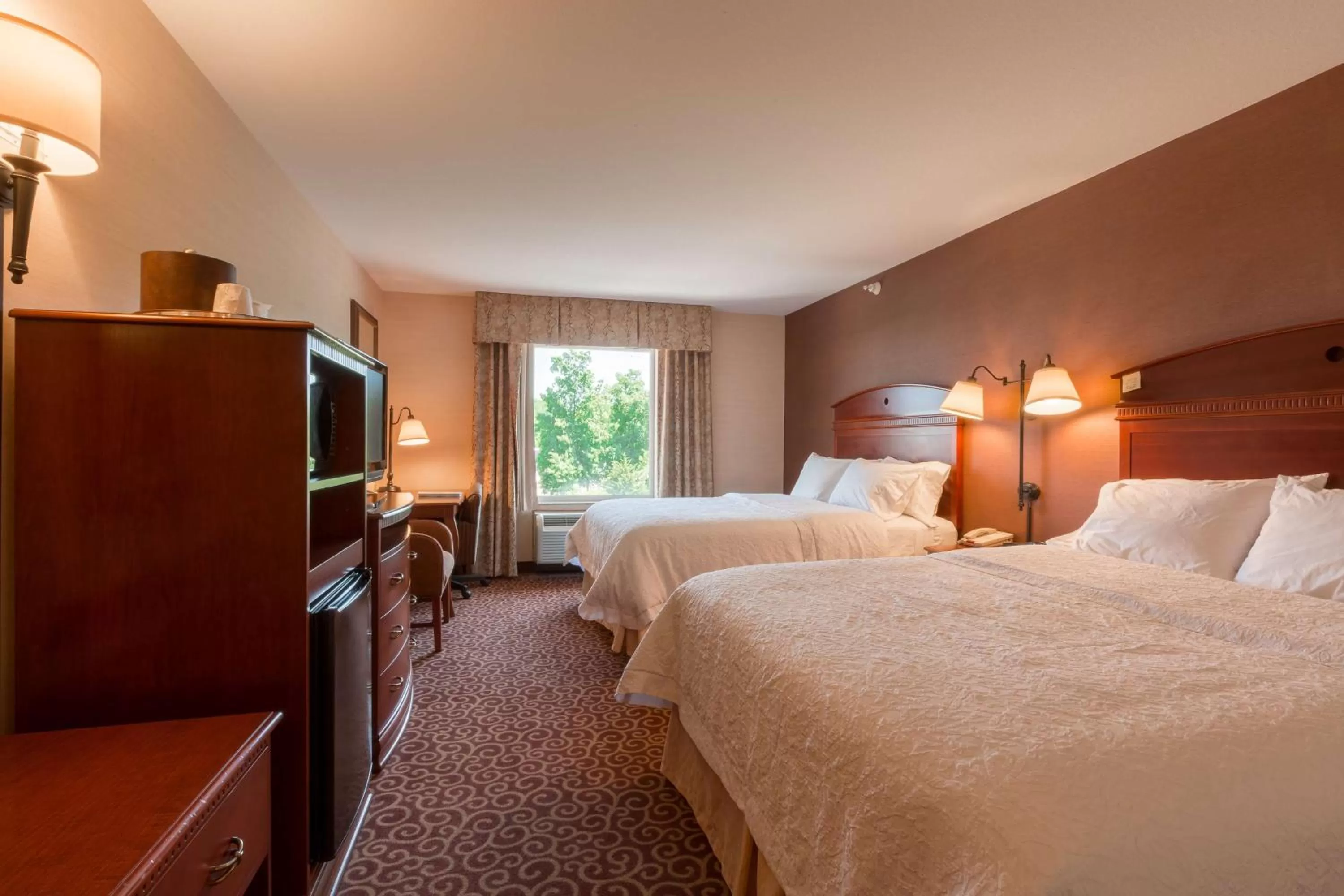 Queen Room with Two Queen Beds - Mobility and Hearing Access/Non-Smoking in Hampton Inn Goshen