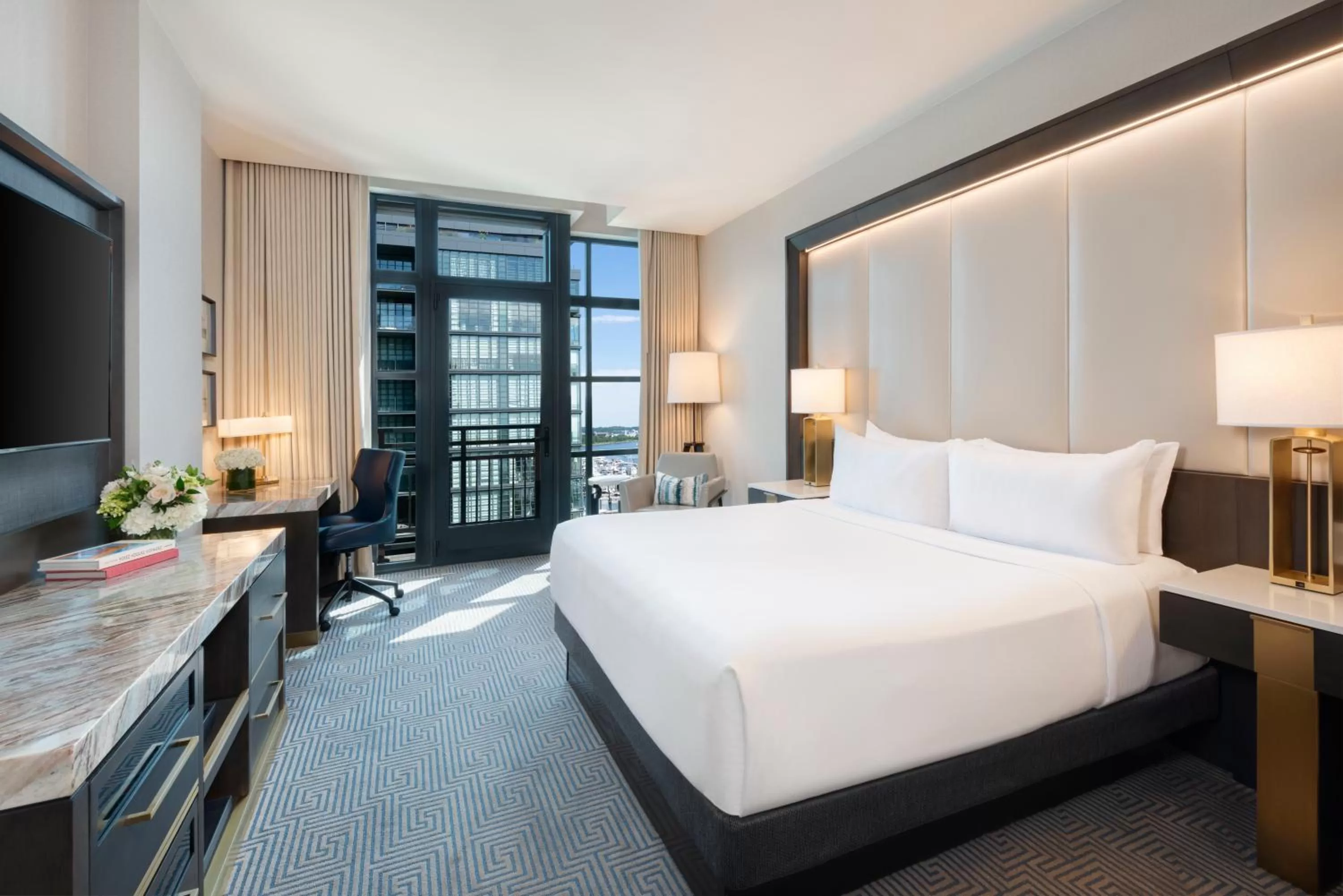 Premium King Room with Wharf View and Juliet Balcony in InterContinental - Washington D.C. - The Wharf by IHG