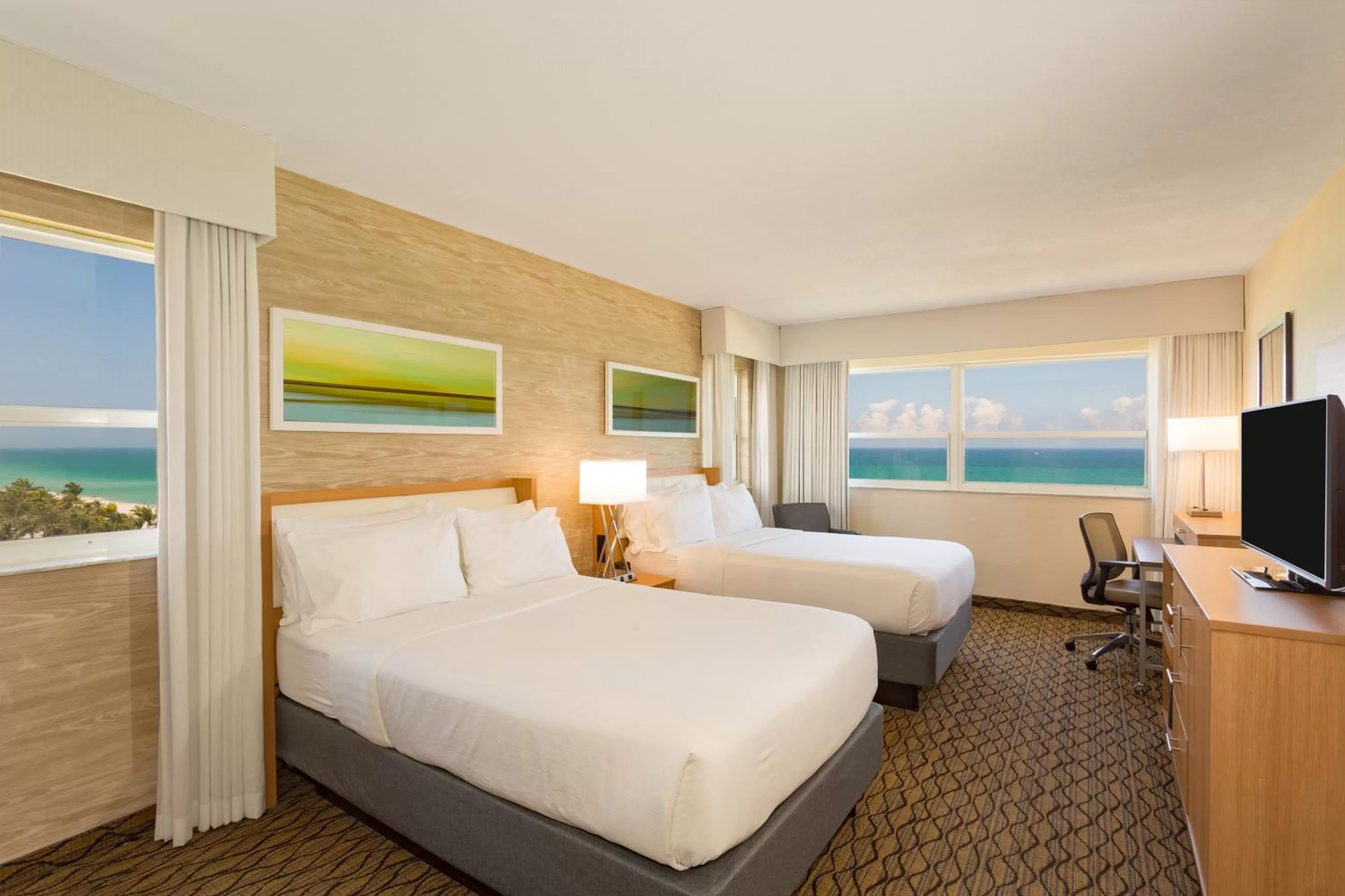 Double Room with Two Double Beds and Ocean View - Non-Smoking in Holiday Inn Miami Beach-Oceanfront by IHG