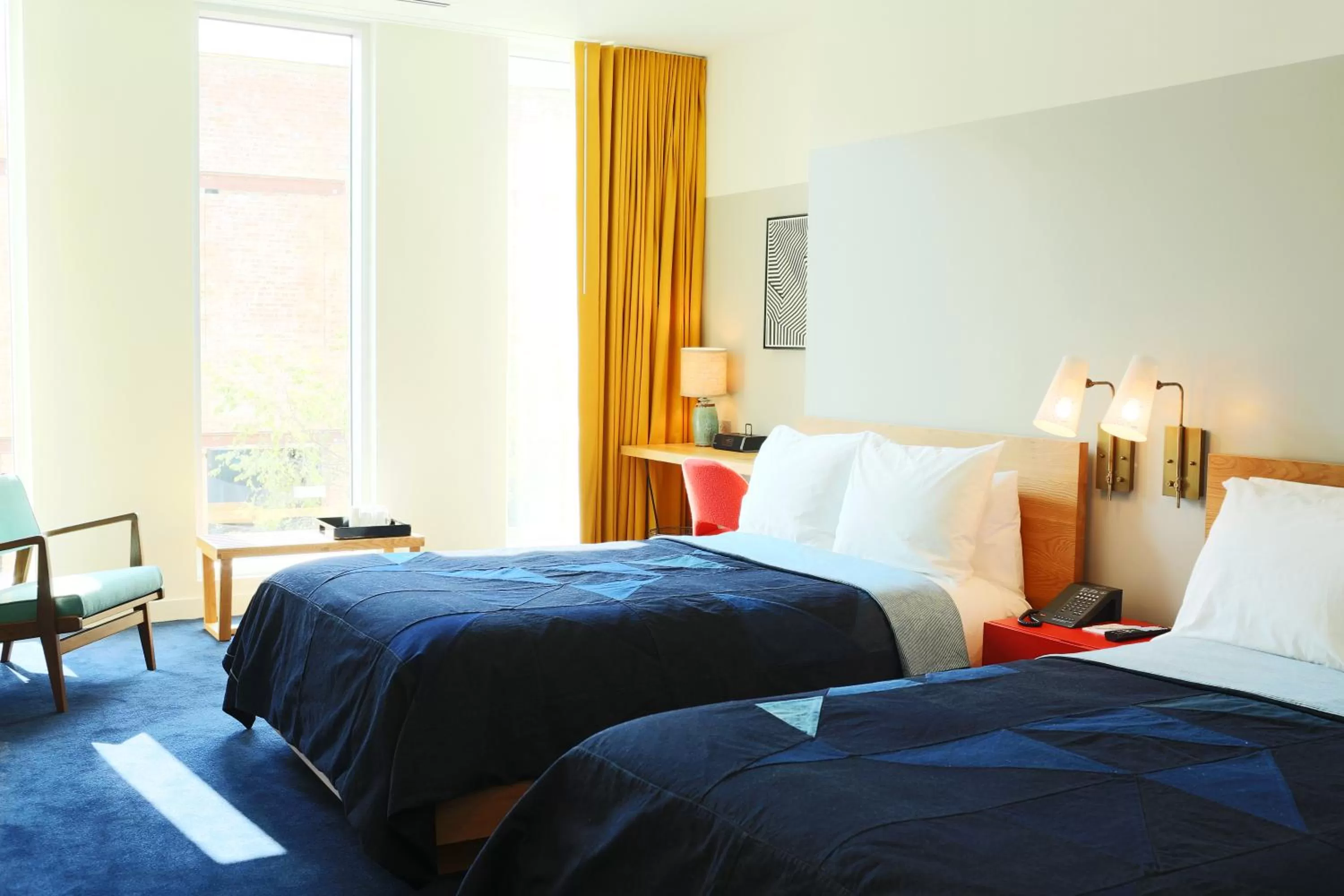 Superior Double Room with Two Double Beds in The Durham Hotel