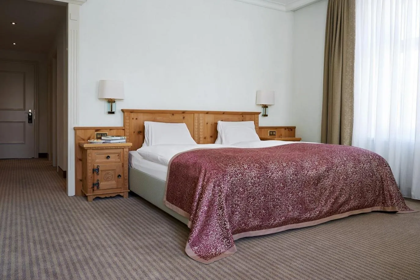 Junior Suite Classic - single occupancy in Cresta Palace Celerina St Moritz Ski In and Ski Out