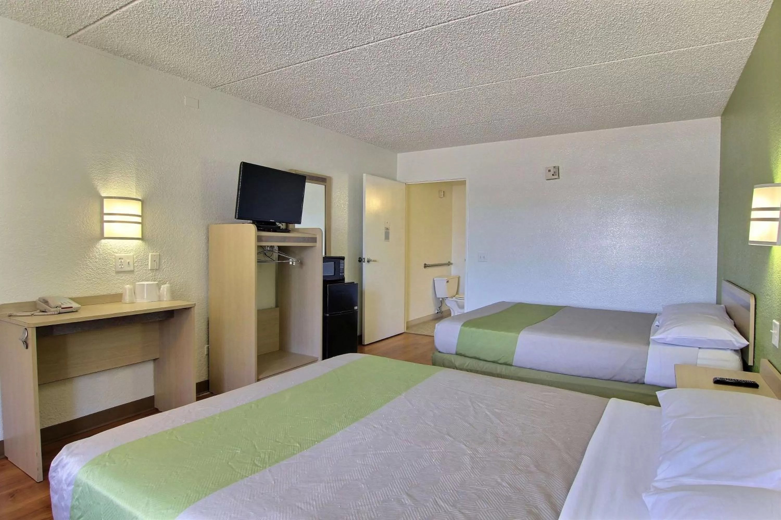 Queen Room with Two Queen Beds - single occupancy - Disability Access in Motel 6 Austin, TX - Central Downtown UT