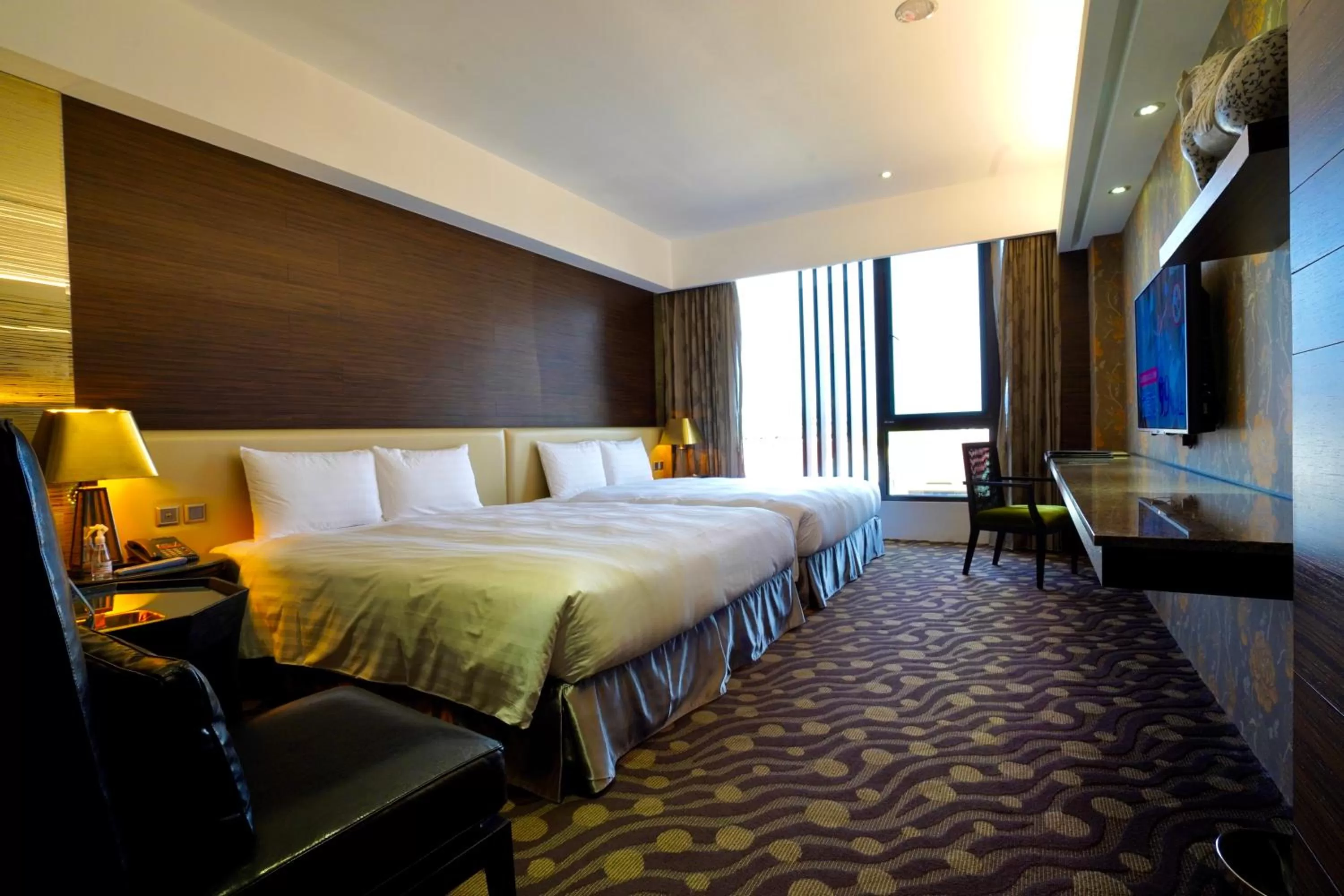 Deluxe Twin Room in 冠月精品旅館-Puli Ease Hotel