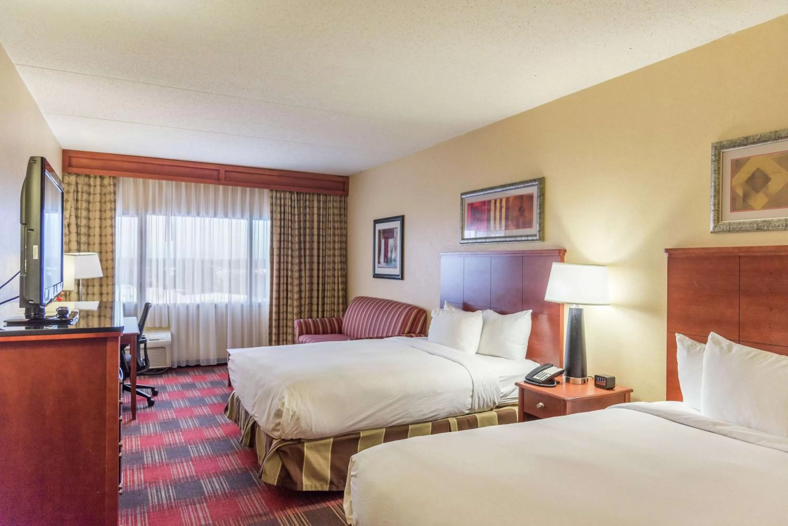 Queen Room with Two Queen Beds and Sofa Bed in DoubleTree by Hilton Holland