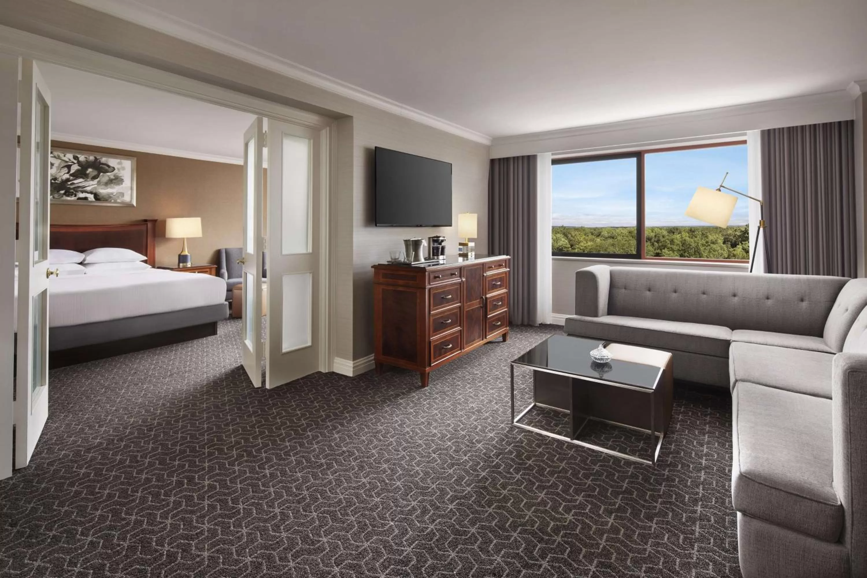 Two Room King Suite with Sofa Bed in Hilton Short Hills