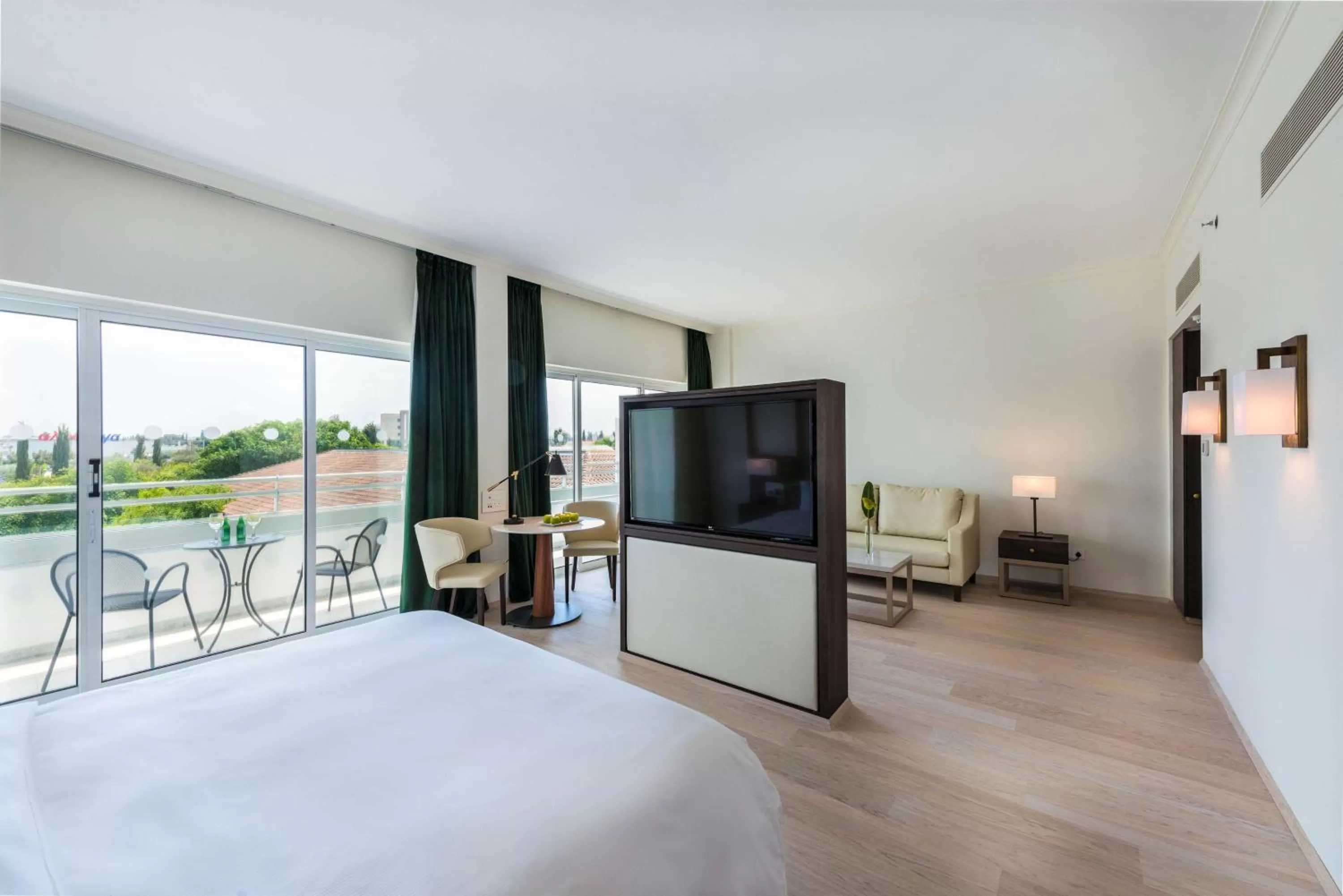 Junior King Suite with Pool View in Hilton Nicosia
