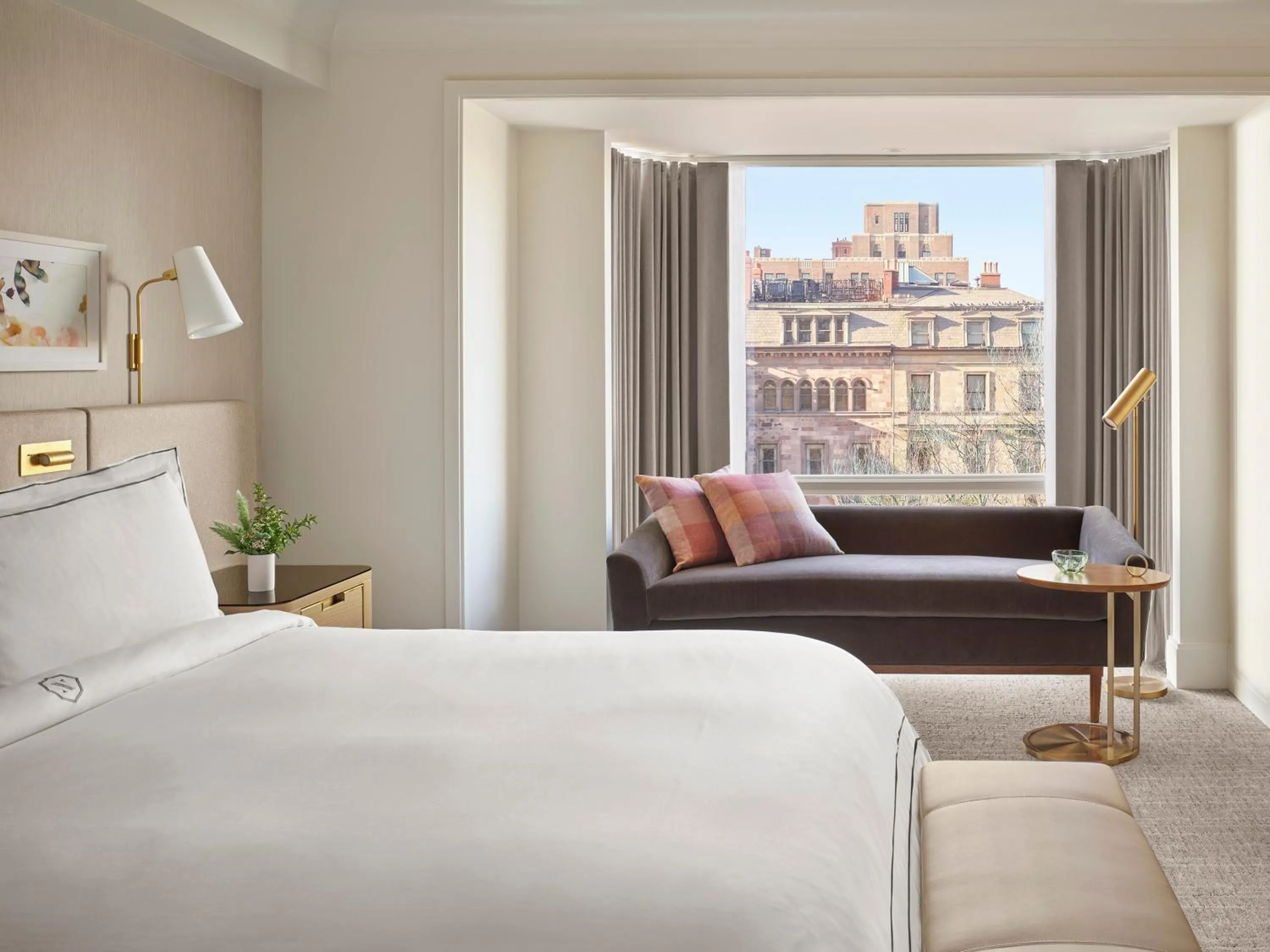 Bedroom, Bed in The Newbury Boston