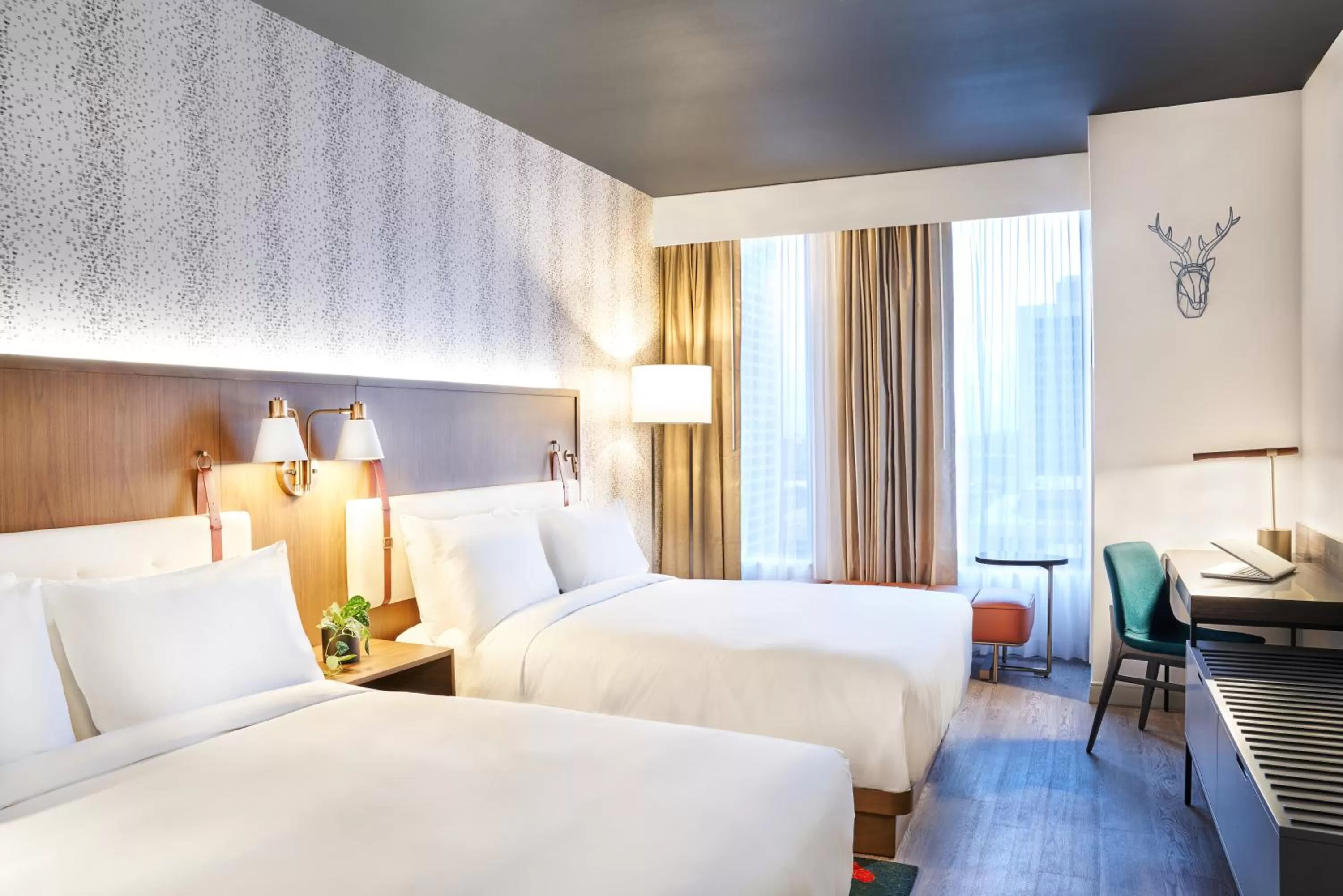 Queen Room with Two Queen Beds and Roll-In Shower - Disability Access in Hyatt Centric Downtown Denver