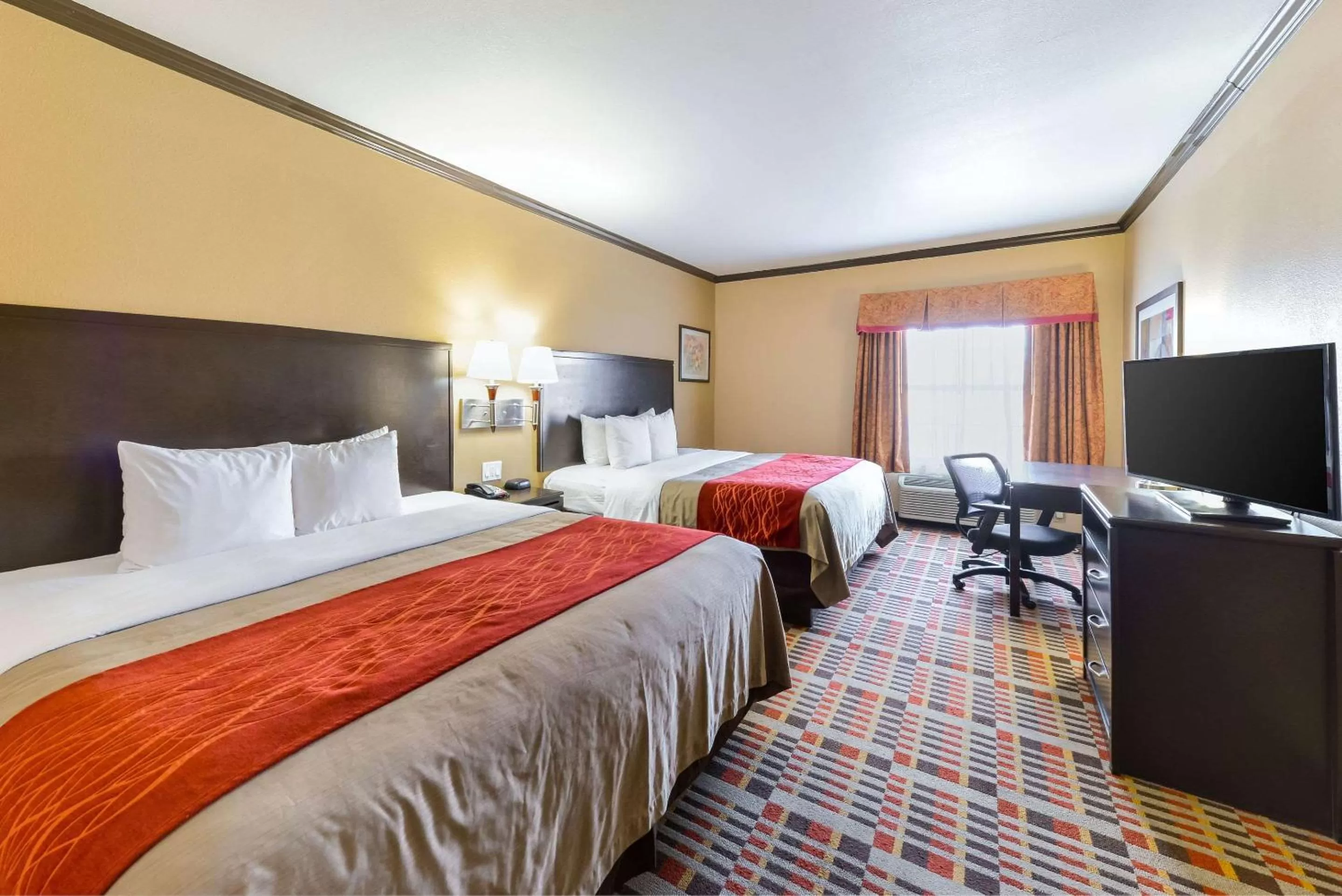 King Room with Two King Beds - Non-Smoking in Quality Inn & Suites Lubbock South
