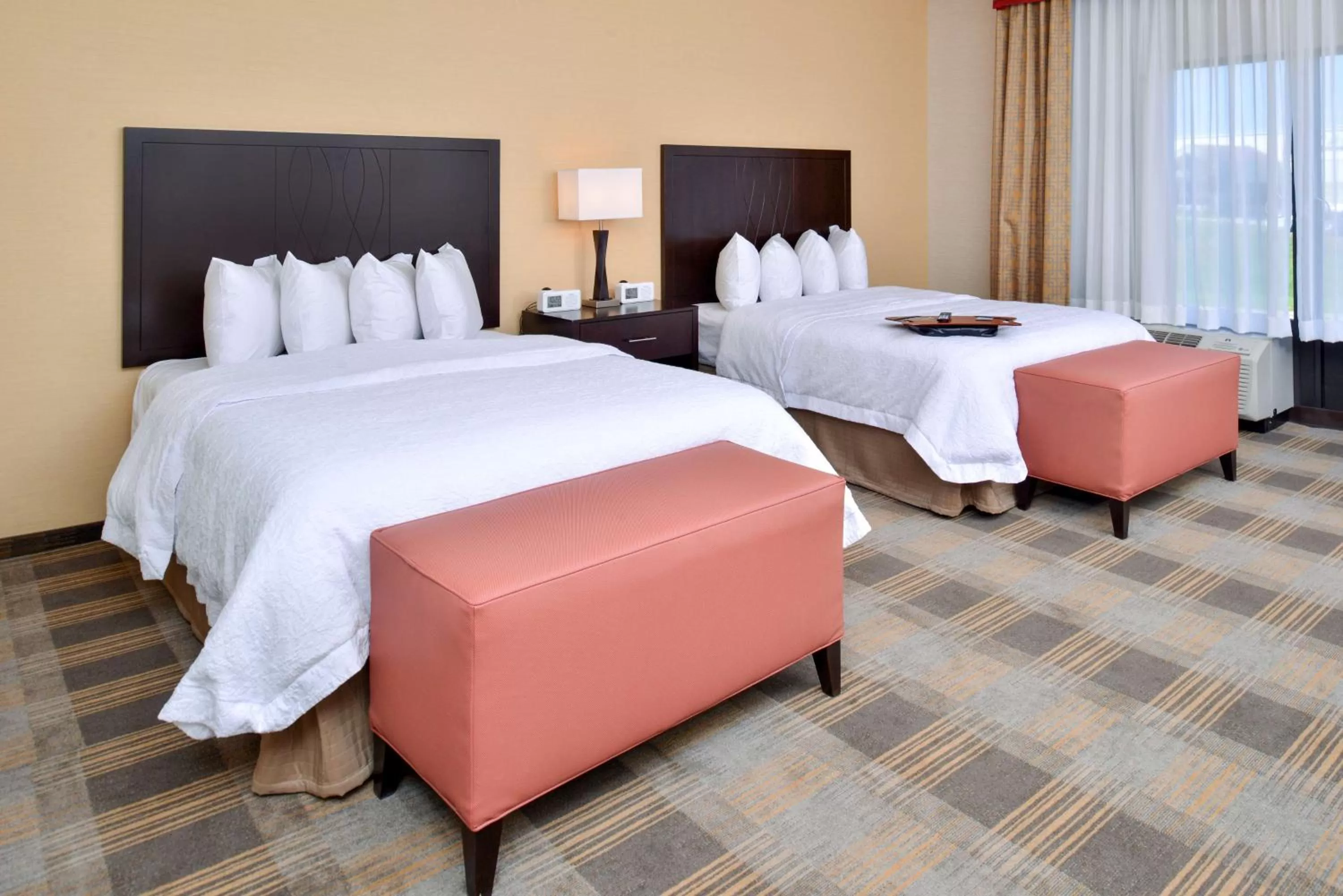 Queen Room with Two Queen Beds - Mobility Access/Non-Smoking in Hampton Inn & Suites California University-Pittsburgh