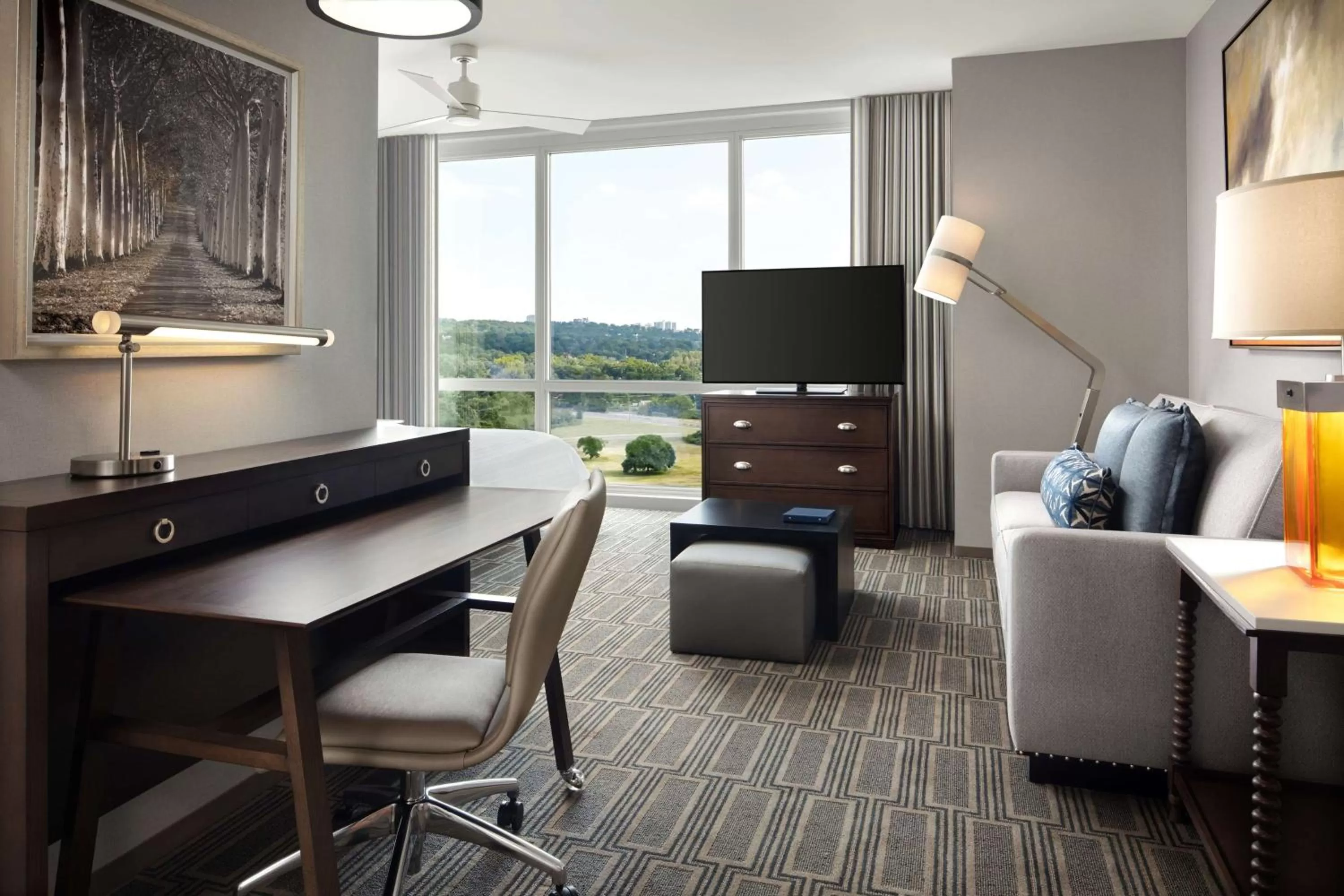 King Studio Suite with City View - Non-Smoking in Homewood Suites By Hilton Teaneck Glenpointe