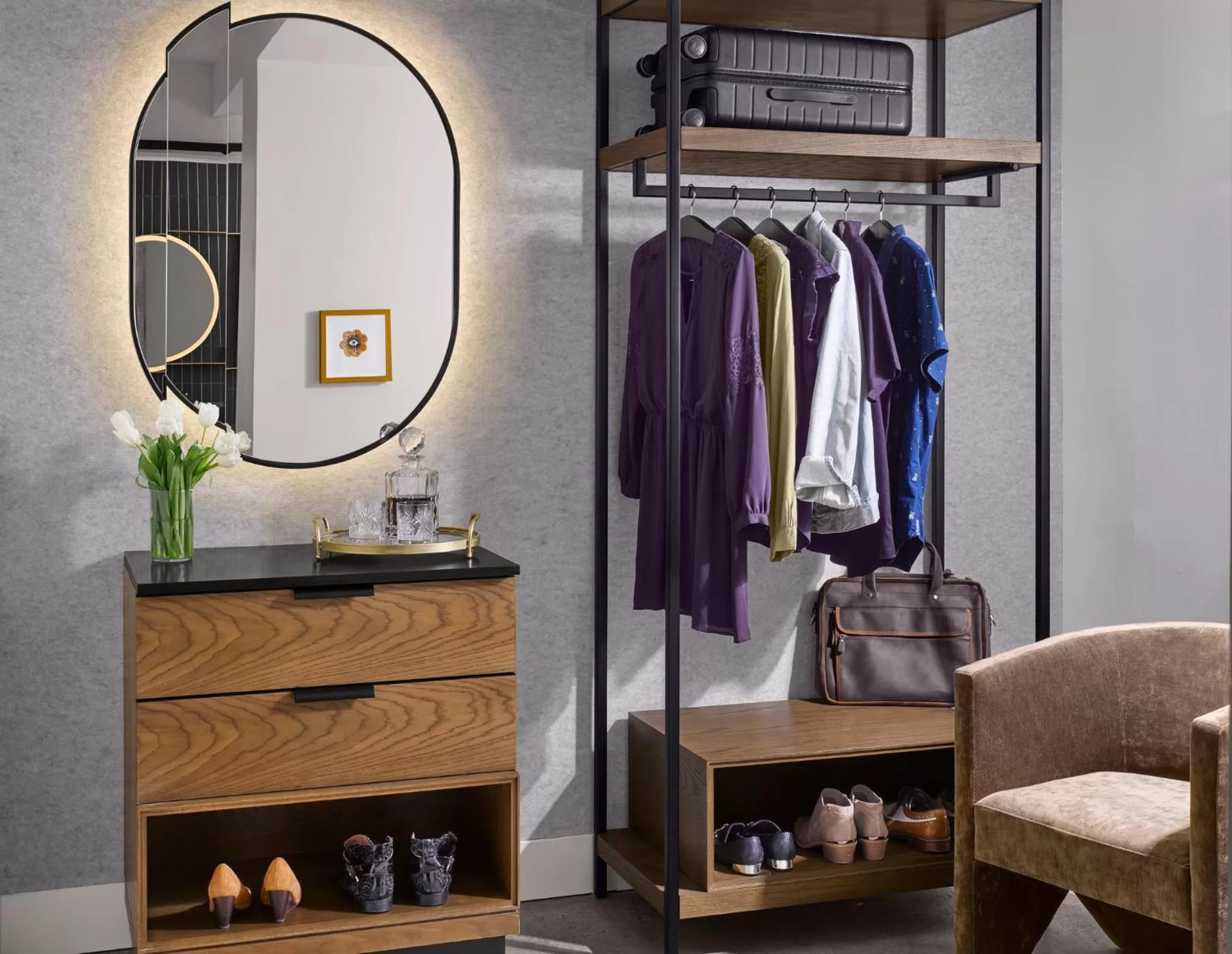 Premium King Room with Roll-In Shower - Mobility Access in Vignette Collection Yours Truly DC by IHG