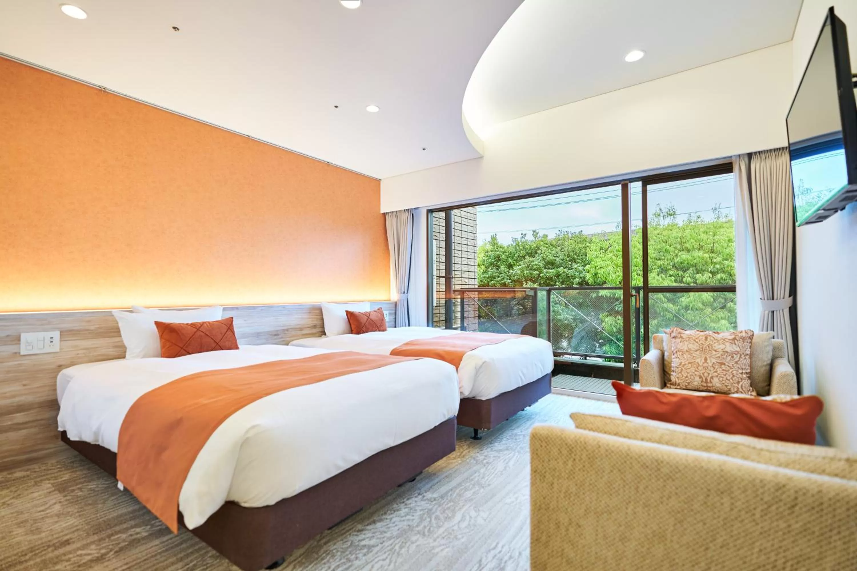 Superior Twin Room in WeBase KAMAKURA