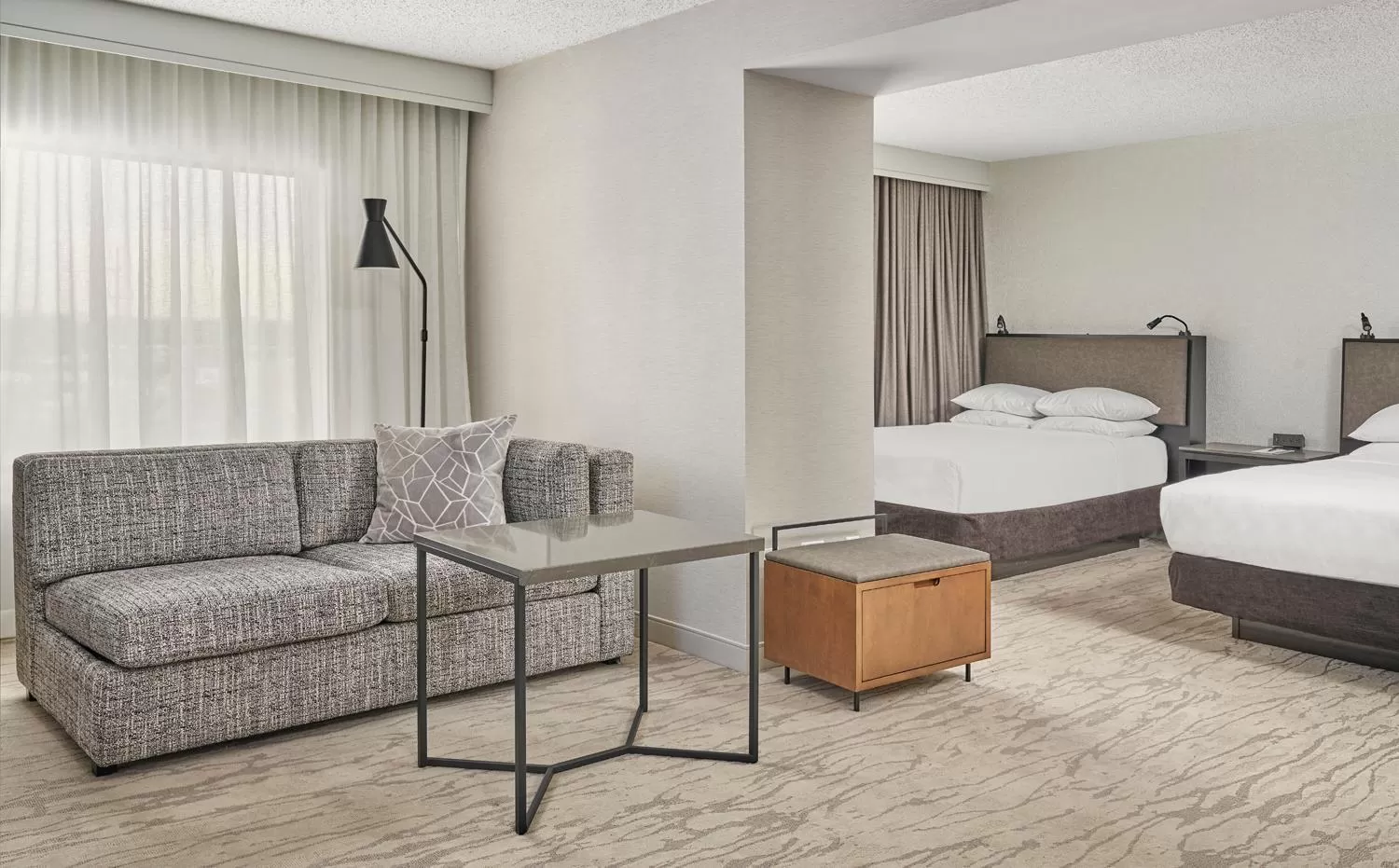 Double Room with Two Double Beds and Accessible Shower - Disability Access in Hyatt Regency Deerfield