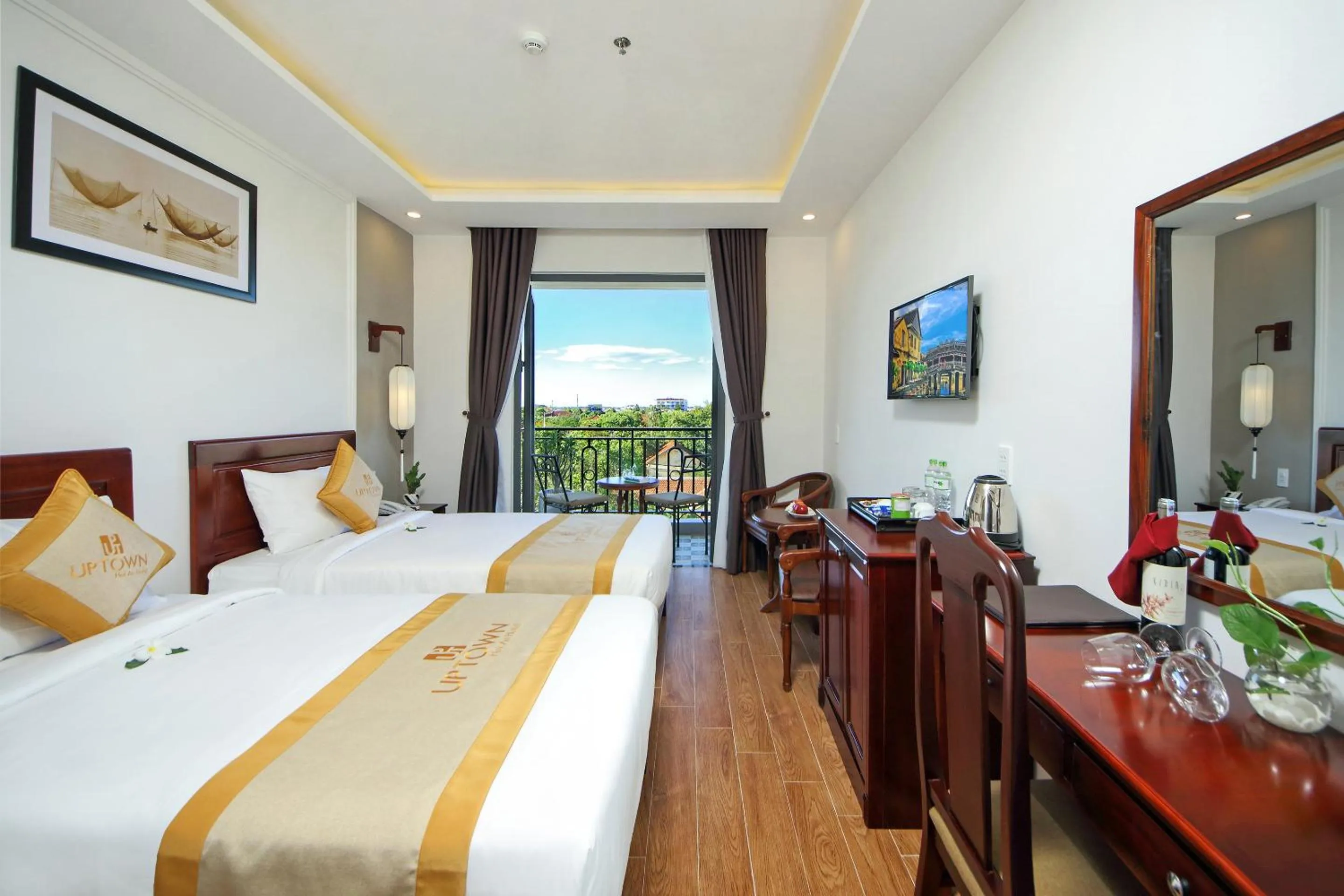 Deluxe Twin Room City View with Balcony in Uptown Hoi An Hotel & Spa