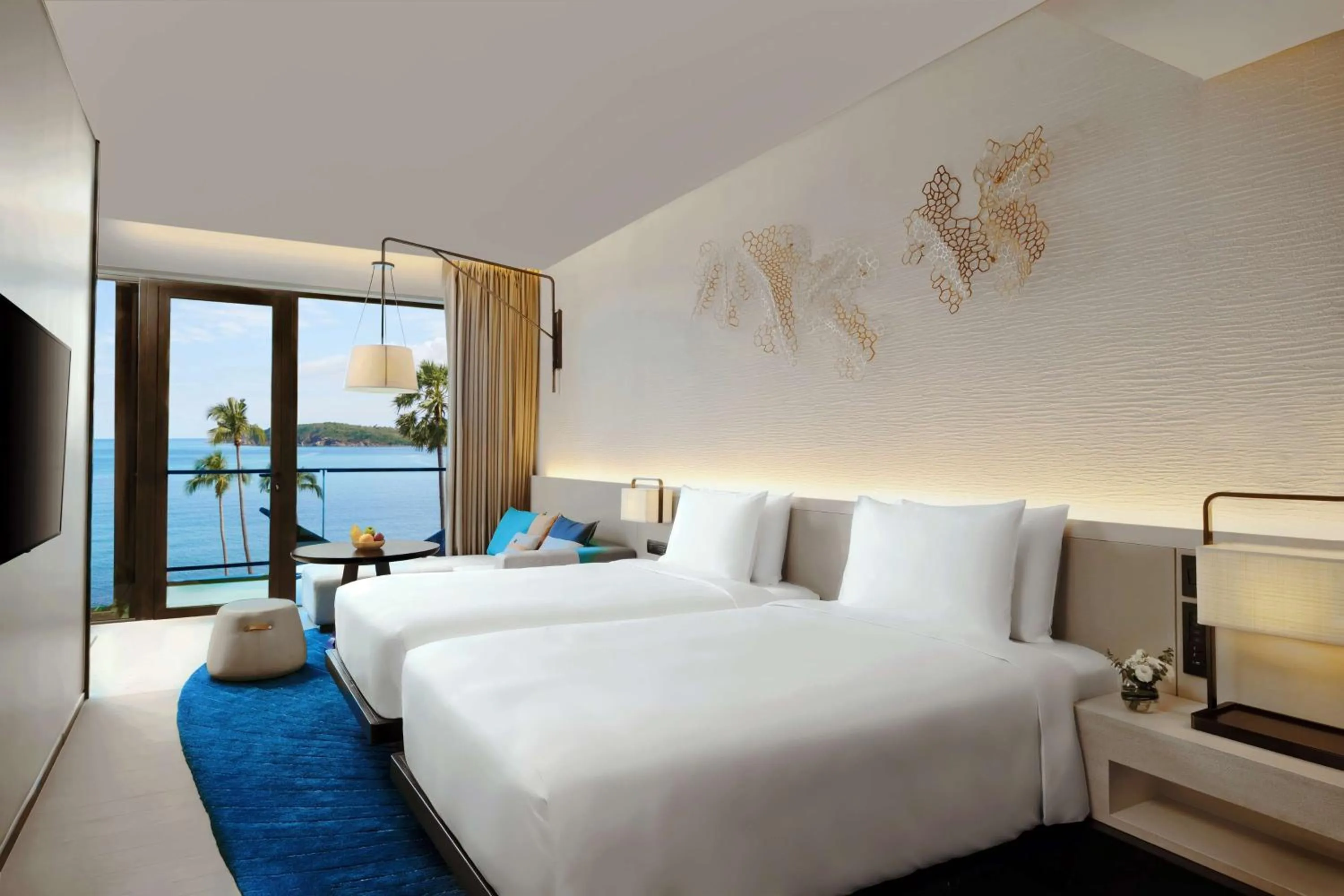 Twin Room with Ocean View - Club Access in Hyatt Regency Koh Samui