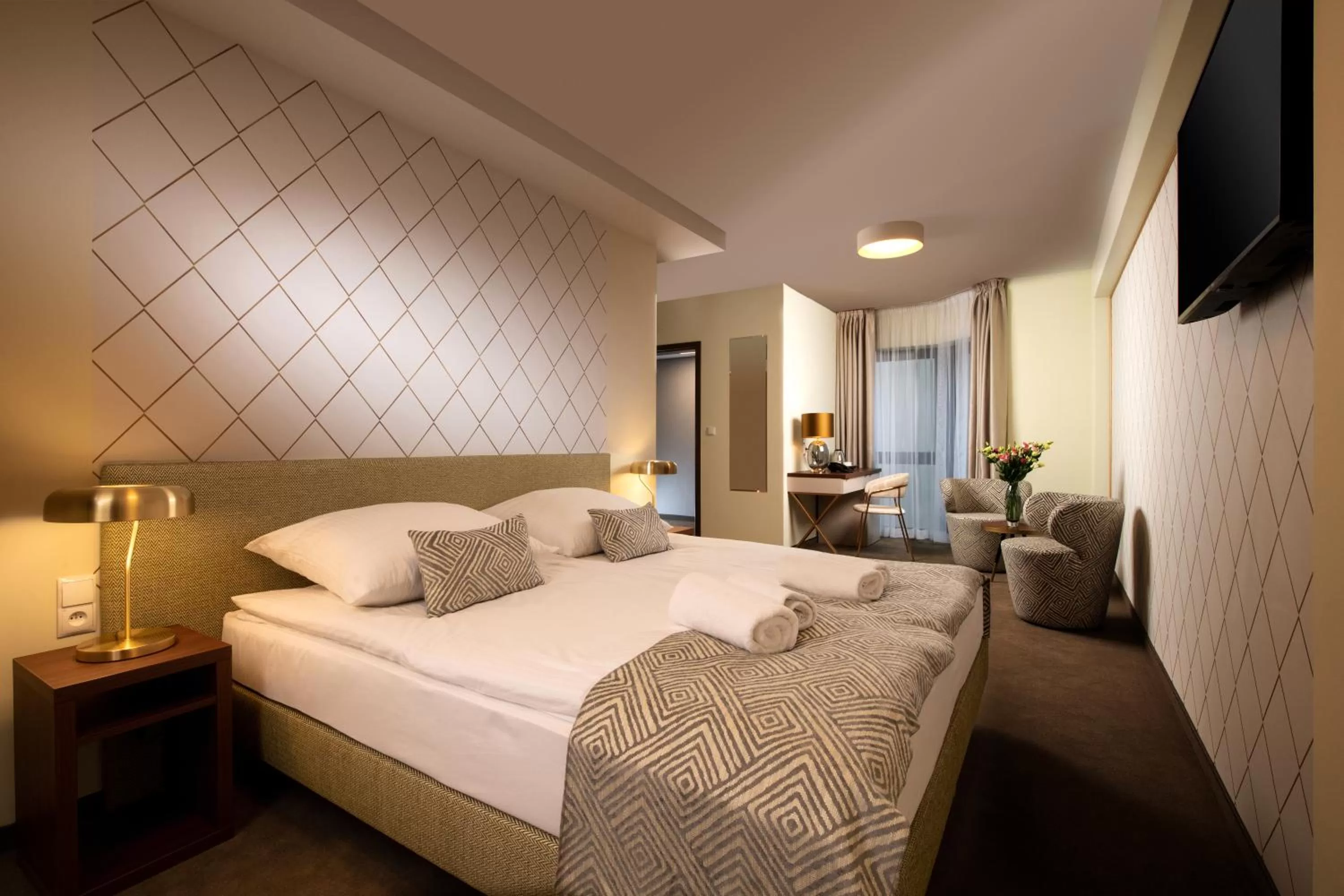 Bed in Xerion Hotel