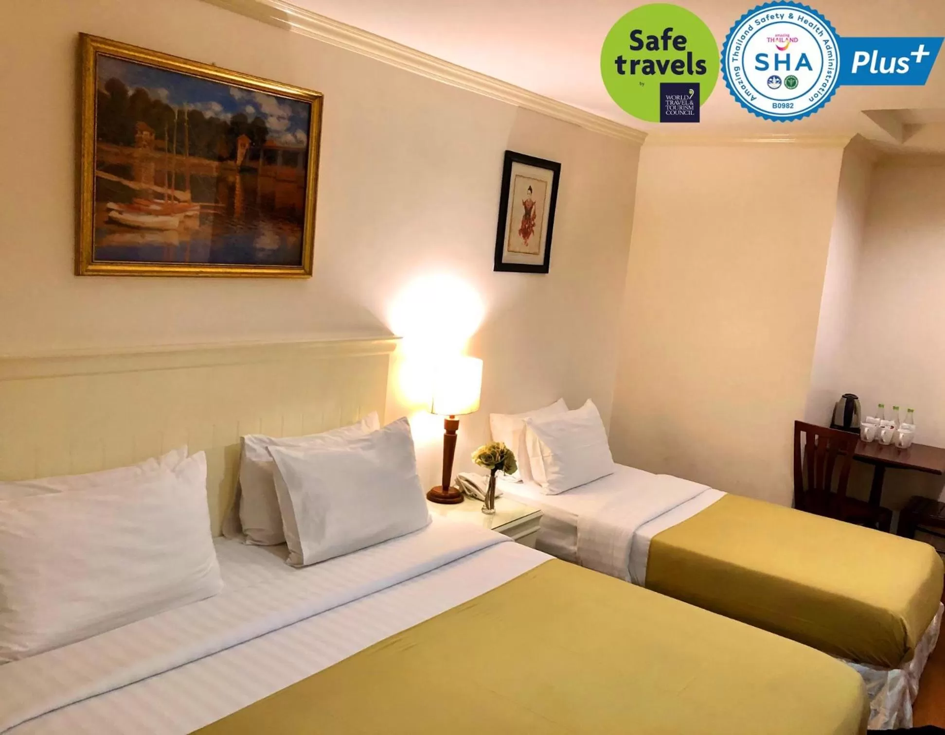 Deluxe Triple Room in The Victory Residences Bangkok