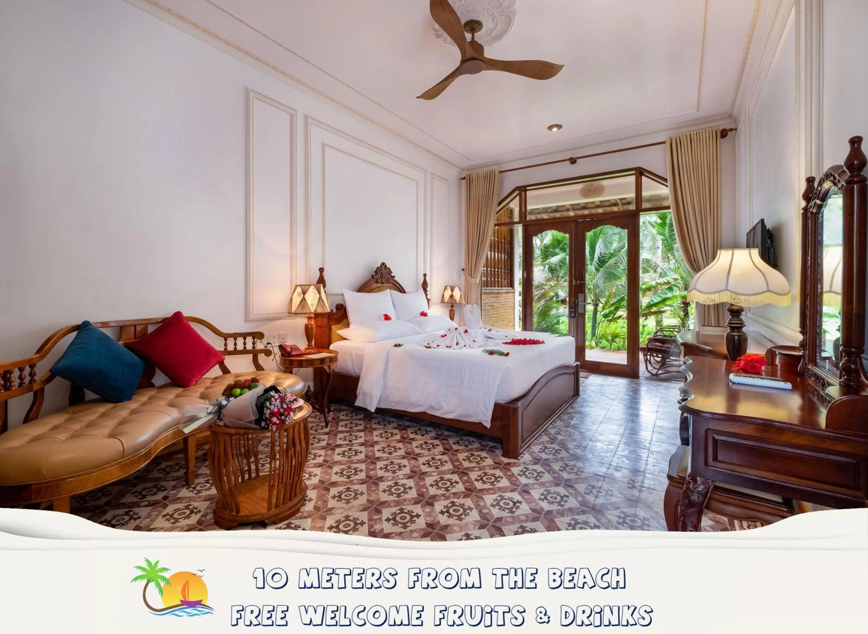 Deluxe Double Room with Partial Sea View in Coco Palm Beach Resort