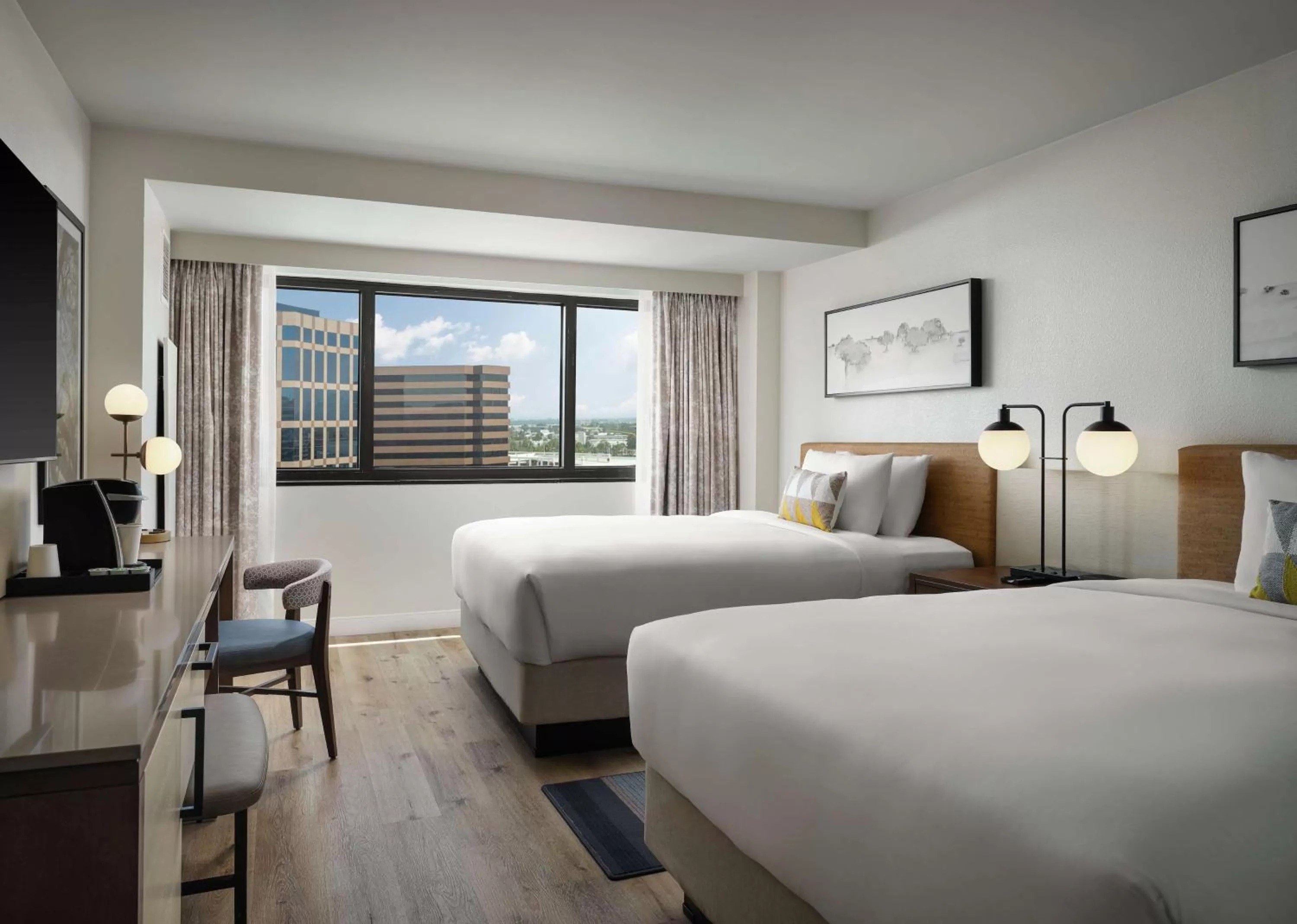 Premier Two Queen Room - Mobility Accessible Tub in Sonesta Irvine John Wayne Airport