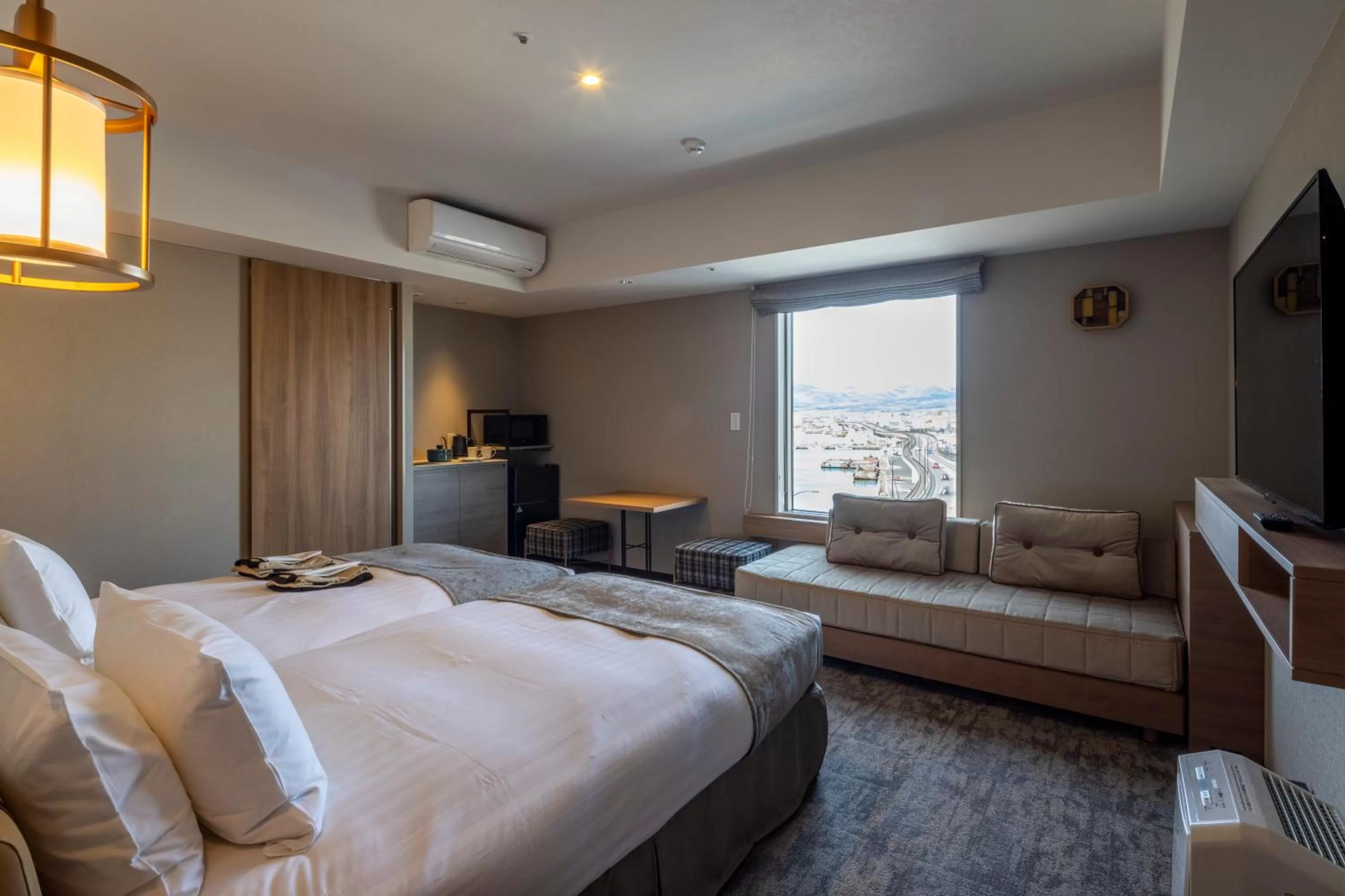 Corner Twin Room (2 Adults) - Non-Smoking in Tokyu Stay Hakodate Asaichi Akarinoyu