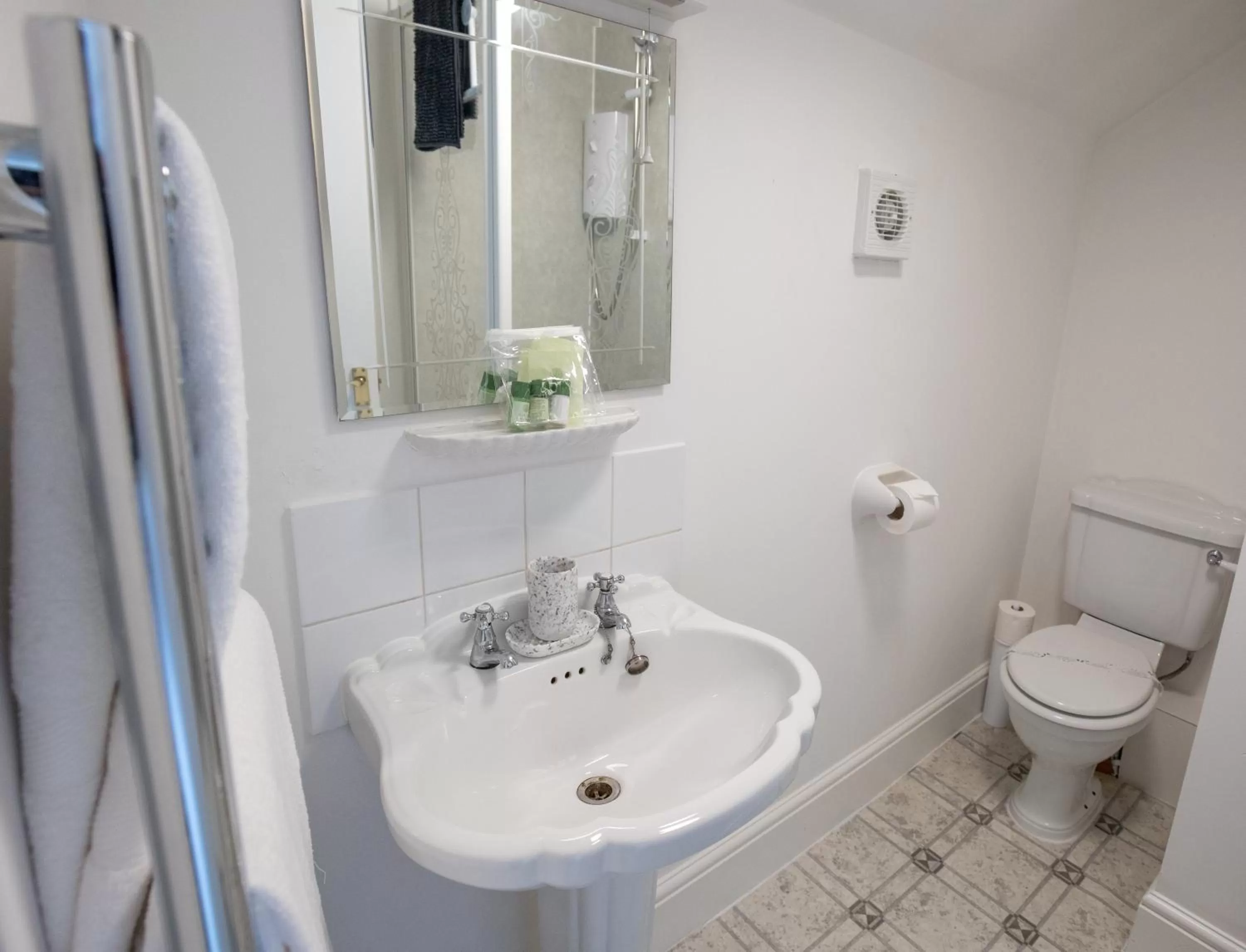 Twin Room with Shower in The Tiger Inn