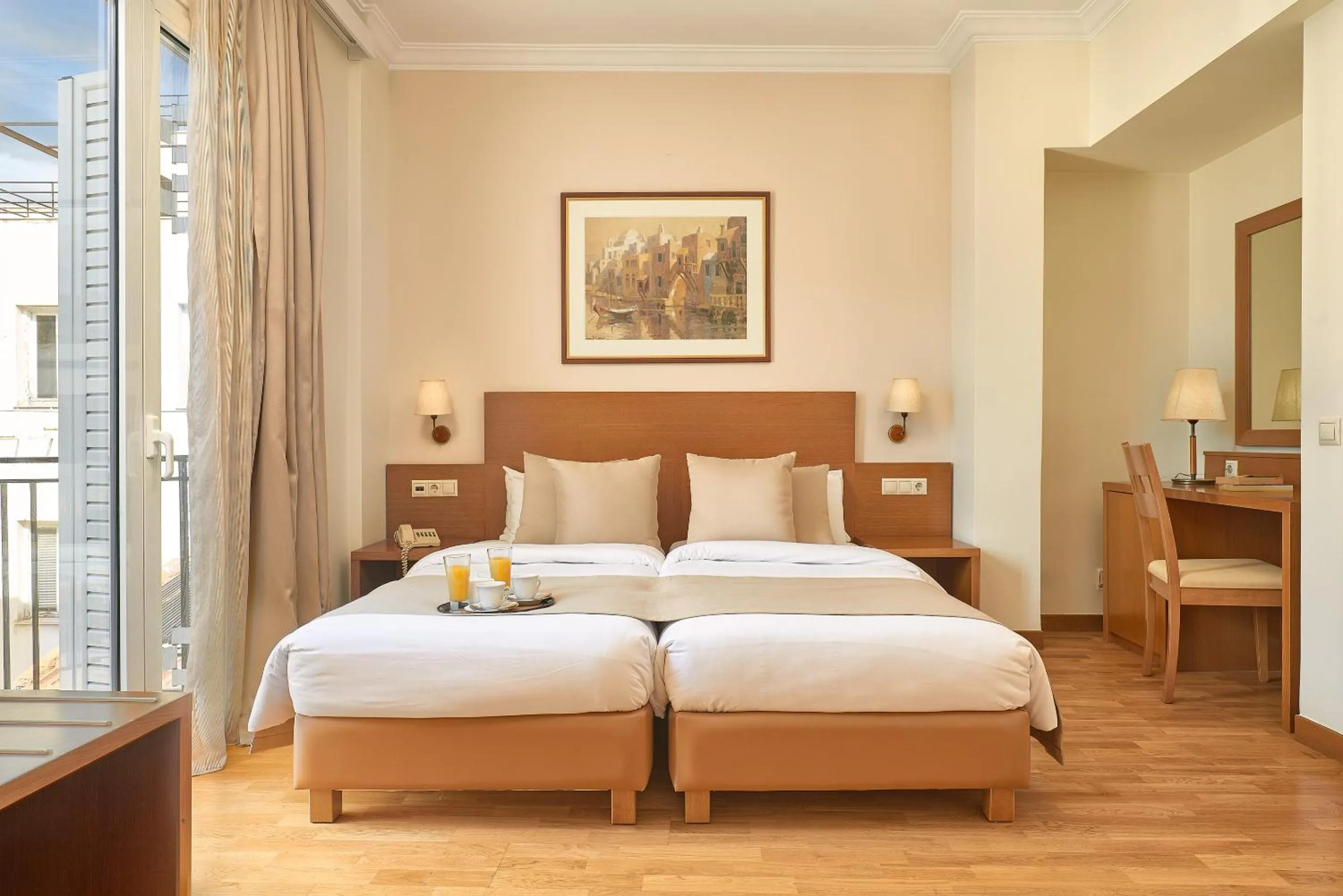 Superior Twin Room with View in Athos Hotel