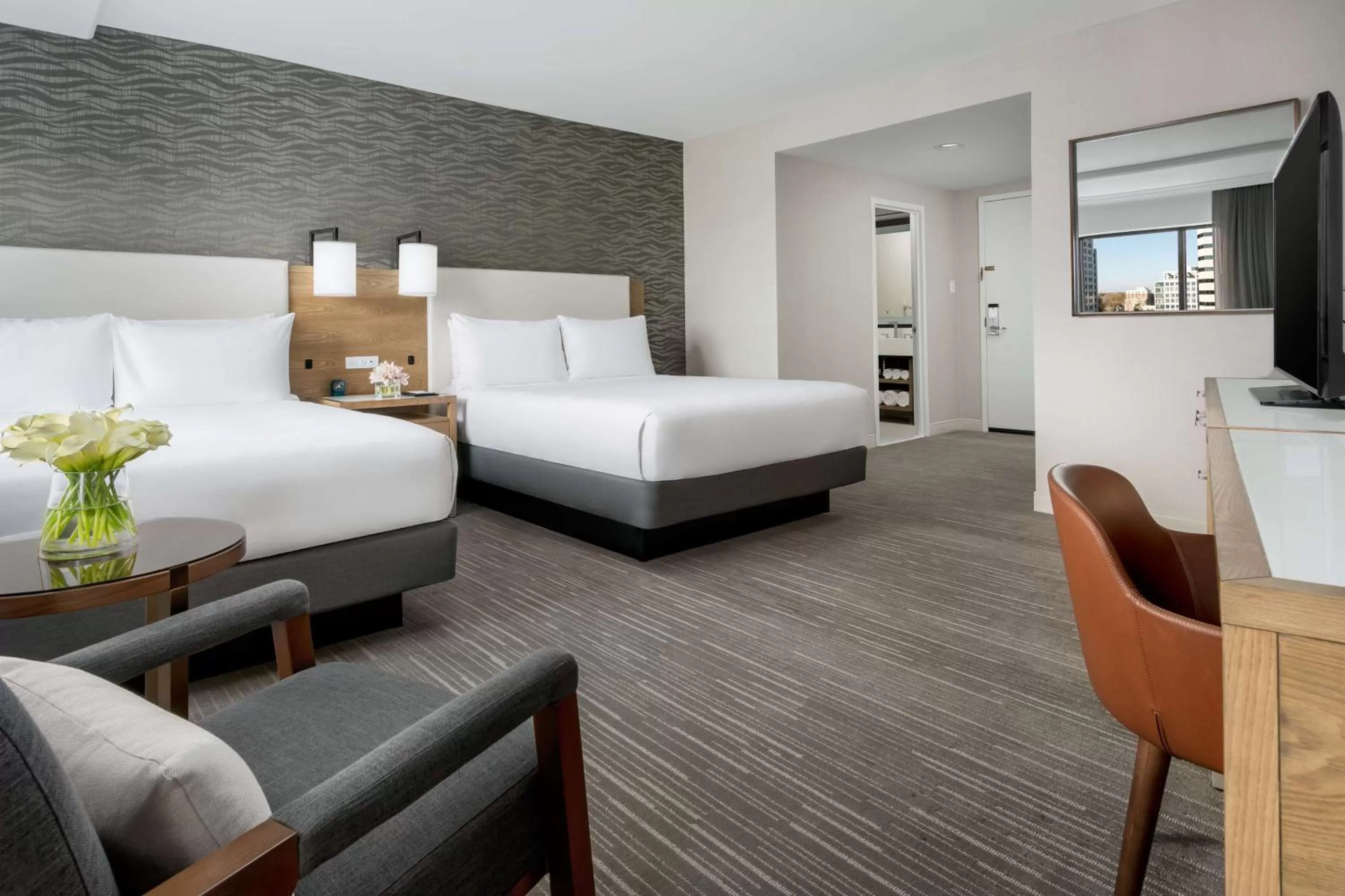 Queen Room with Two Queen Beds and Accessible Tub - Disability Access in Hyatt Regency Bethesda near Washington D.C.