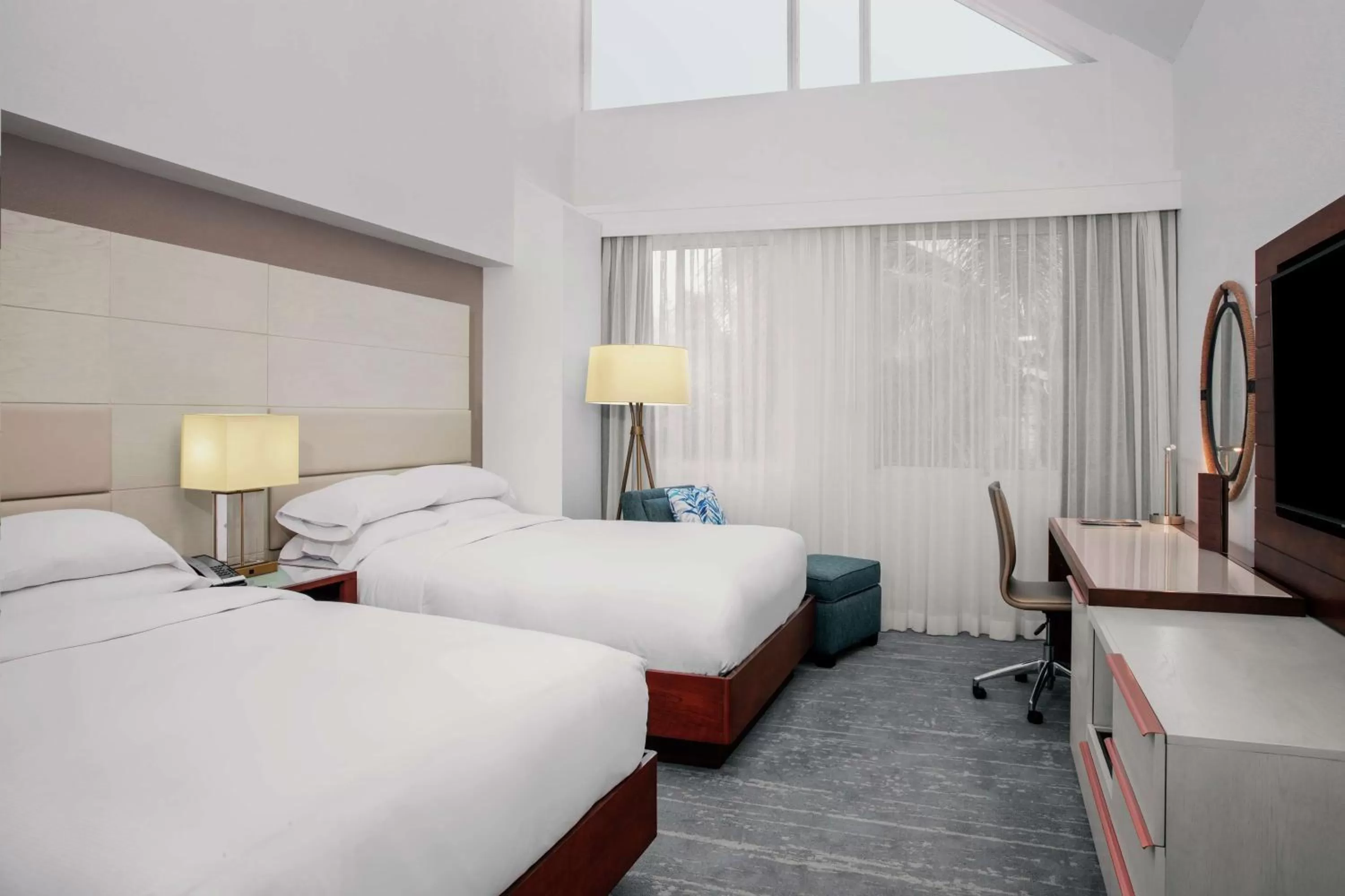 Queen Room with Two Queen Beds - Hearing Access in DoubleTree by Hilton Hotel Deerfield Beach Boca Raton