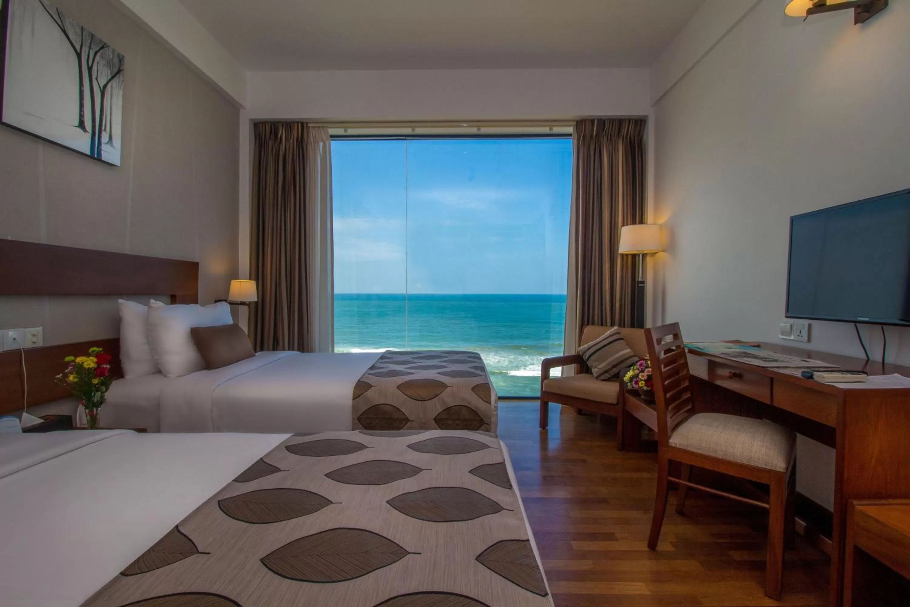 Superior Twin Room with Ocean View - single occupancy - Early Check-in at 11 AM & Late Check-out at 2 PM (on Availability), 15% Discount on Food & Beverage and 10% discount on Spa in The Ocean Colombo - Guaranteed Sea View Rooms