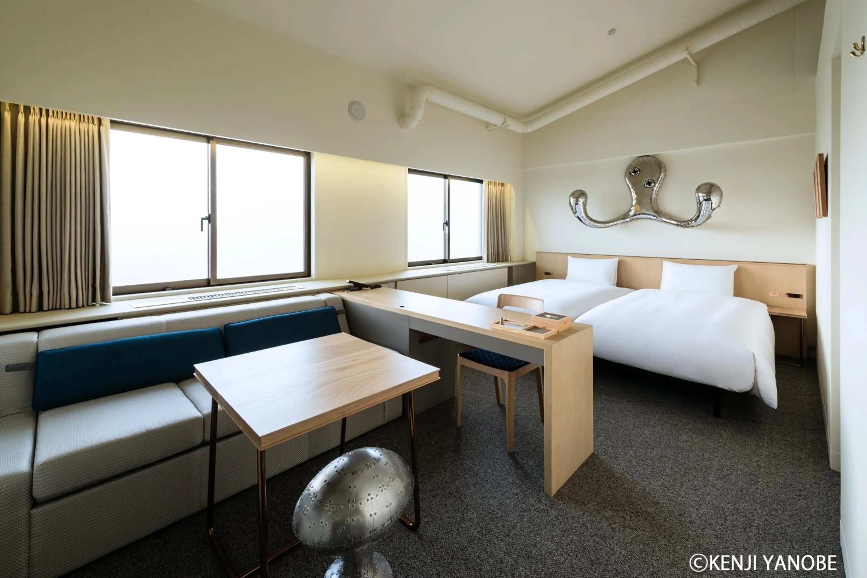 Designer's Concept Run of House Twin Room - single occupancy in Hotel Anteroom Kyoto
