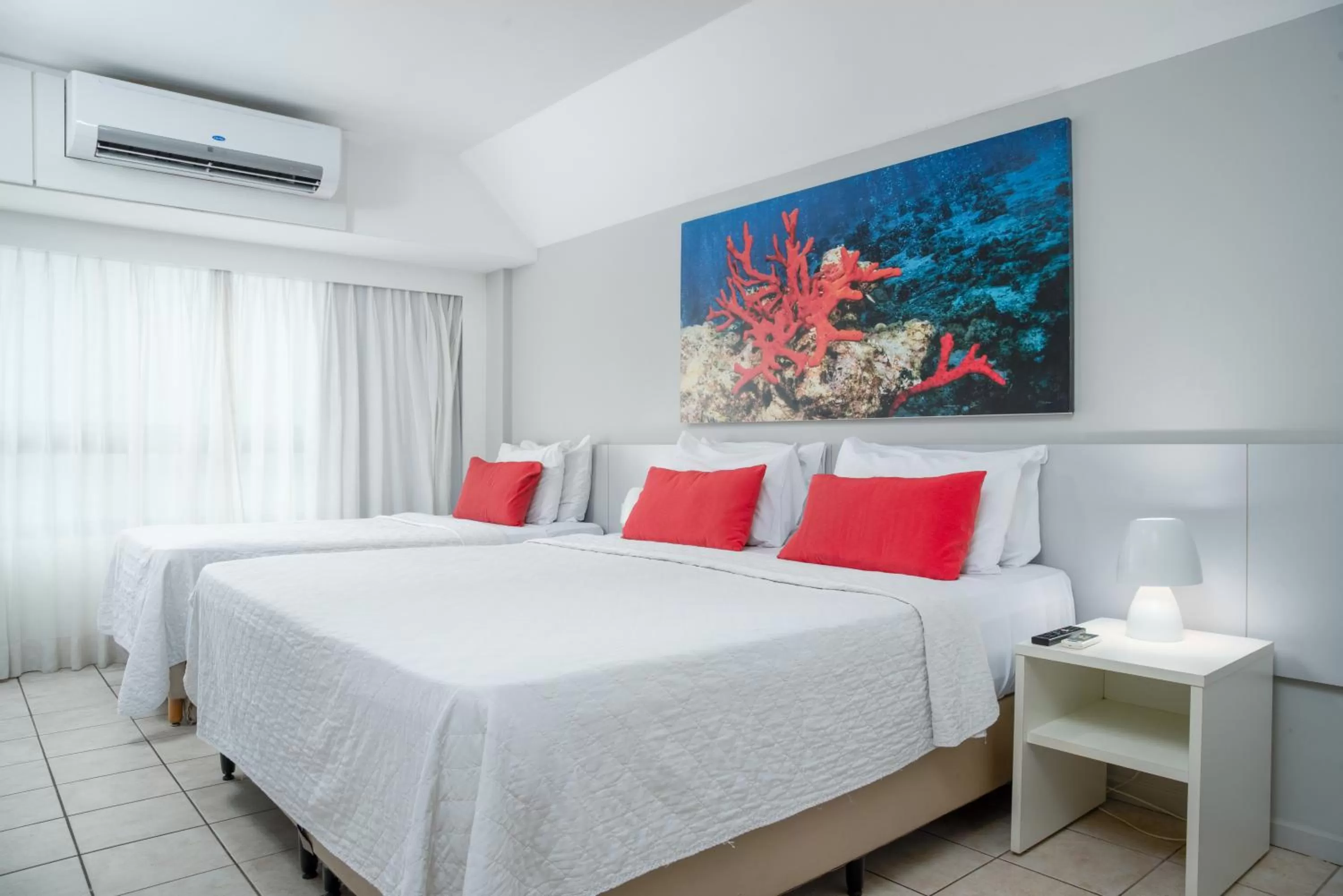 Triple Room with Partial Sea View (3 adults + 1 child) in Hotel Ponta Verde Maceió