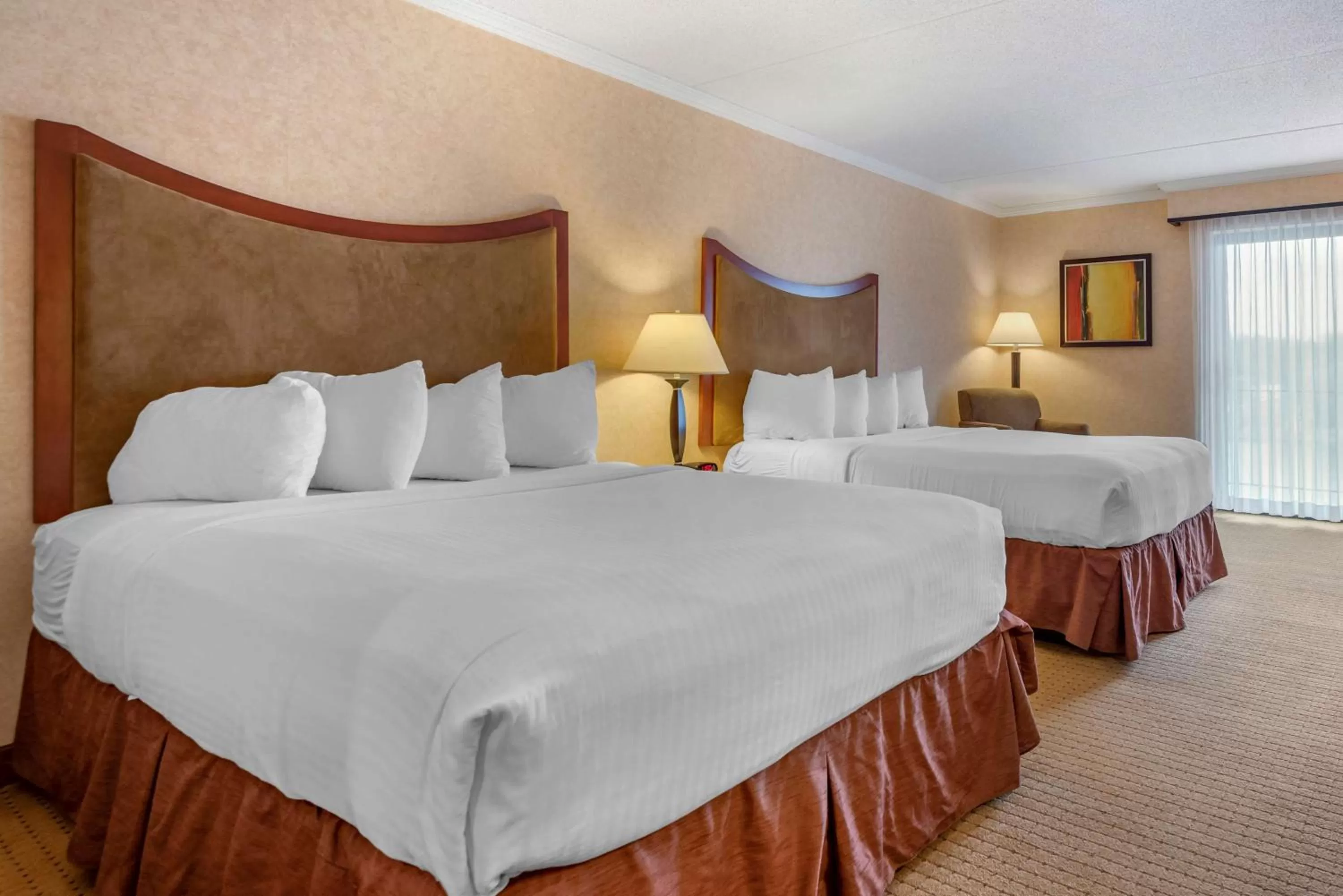 Queen Room with Two Queen Beds with River View - Non-Smoking in Best Western Plus Oswego Hotel and Conference Center