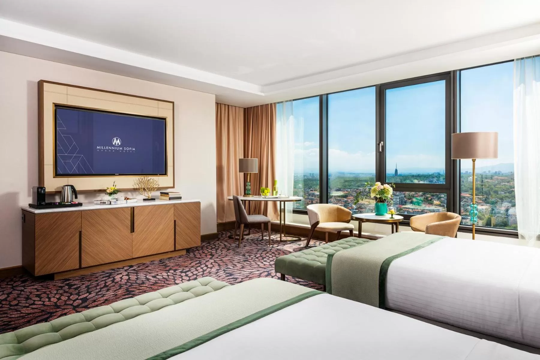 Premium Connecting Twin Rooms in Grand Hotel Millennium Sofia