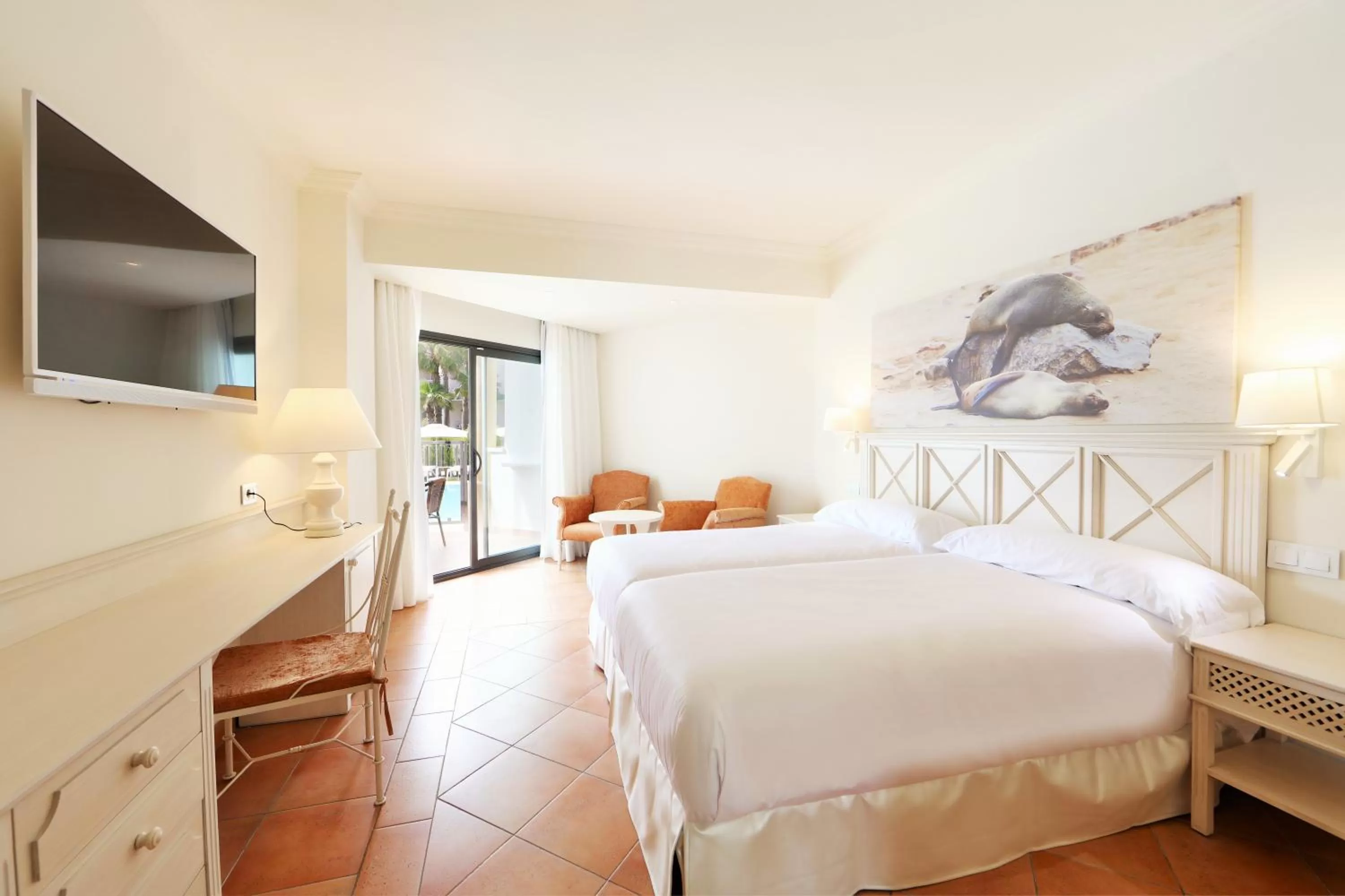 Double Side Sea View Private Garden Pool Access in Iberostar Selection Andalucia Playa