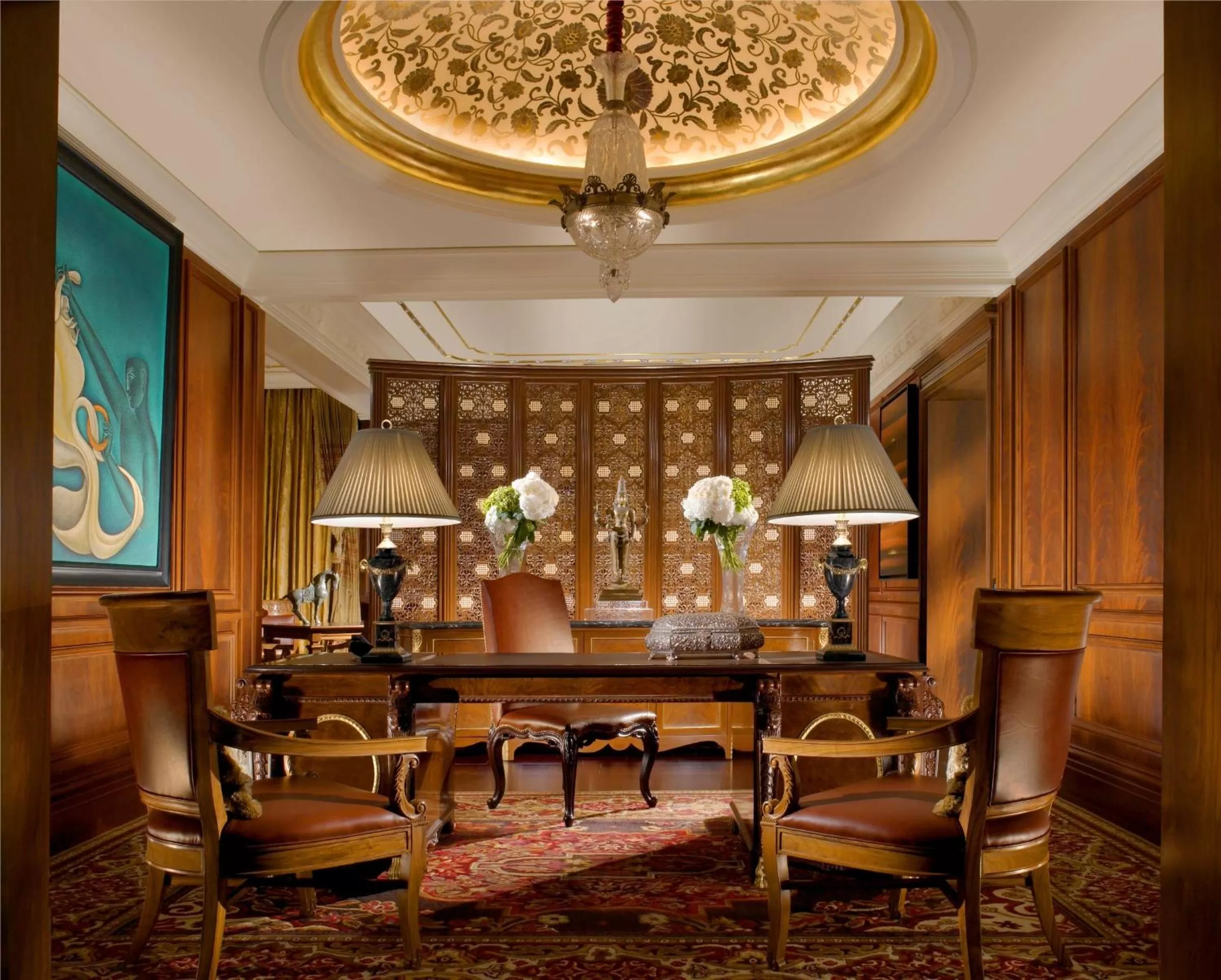 Royal Club Room with Airport Transfers & Lounge Access including cocktail hours. 2 hours guaranteed early check in and late check out - single occupancy in The Leela Palace New Delhi