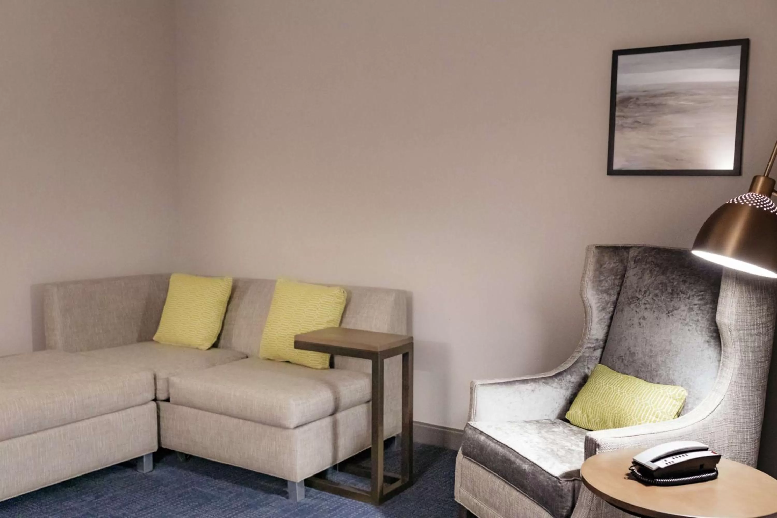 Junior Queen Suite with Shower in Hilton Garden Inn Madison Sun Prairie